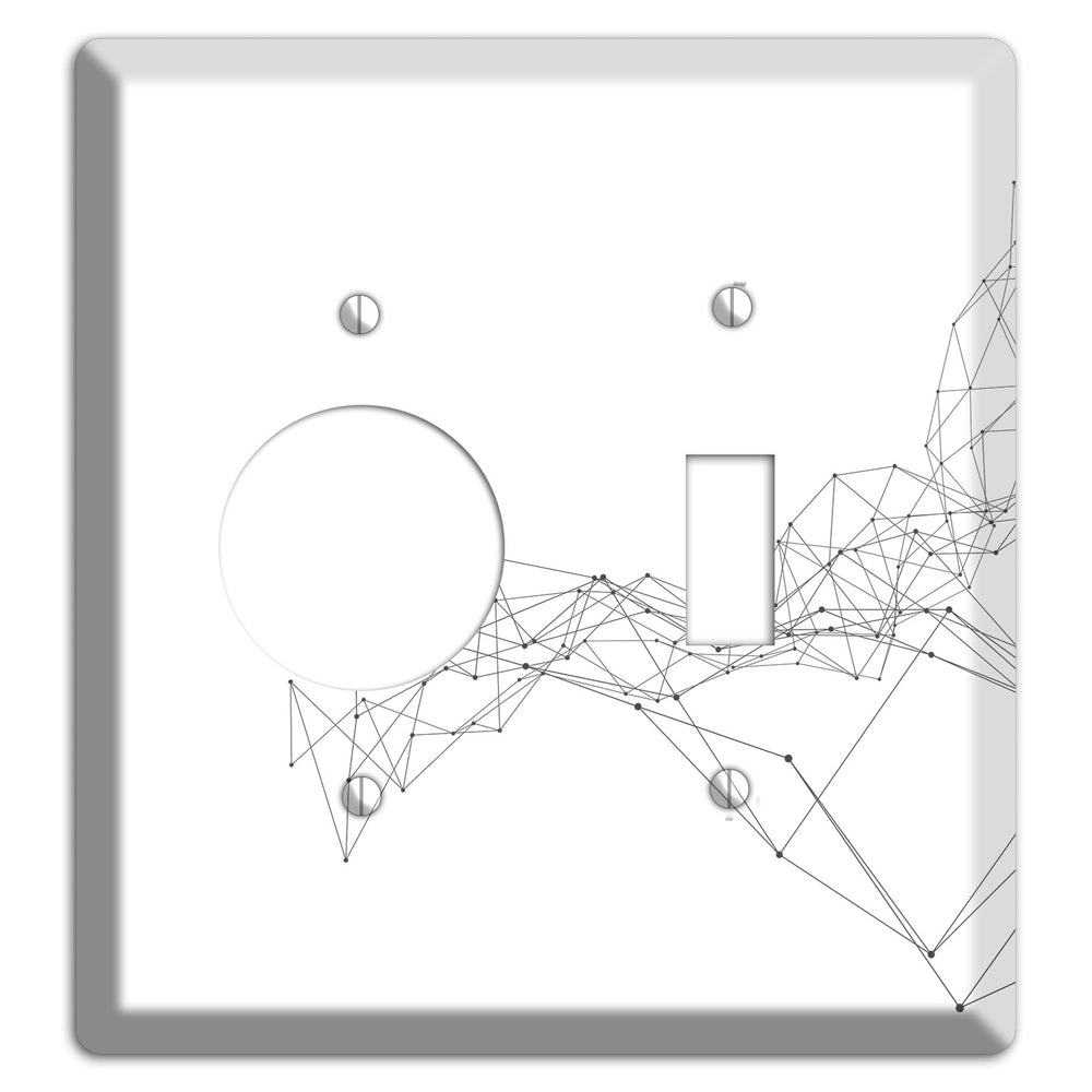 Emergent Mesh Theory Receptacle / Toggle Wallplate