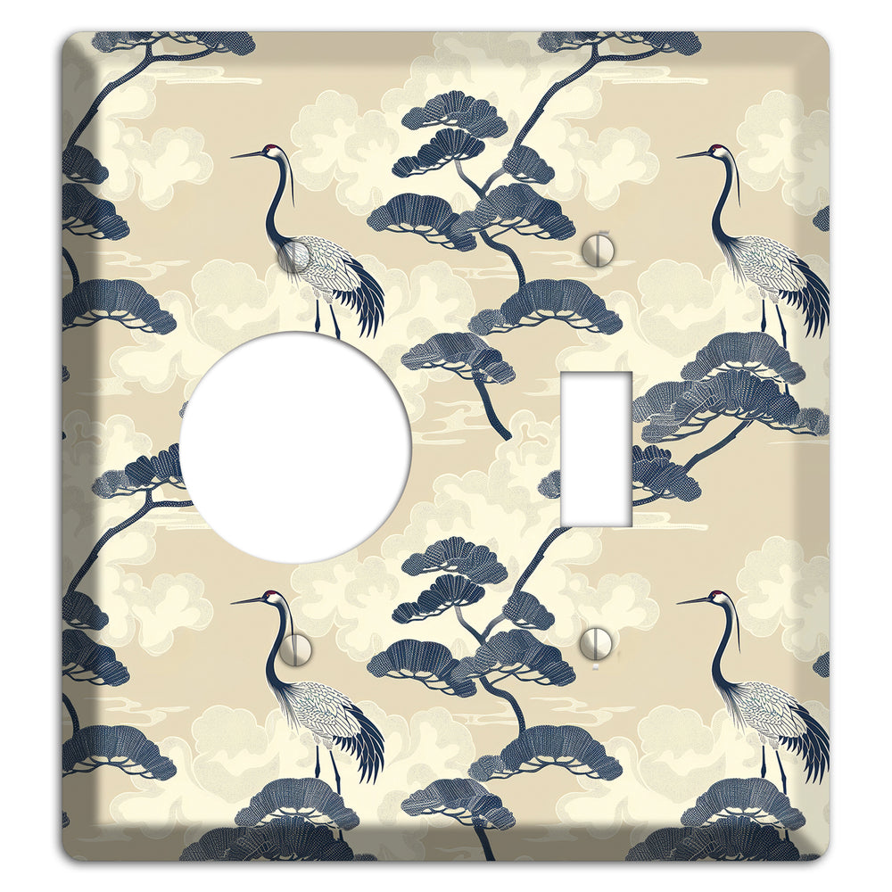 Indigo Pine Serenity Receptacle / Toggle Wallplate