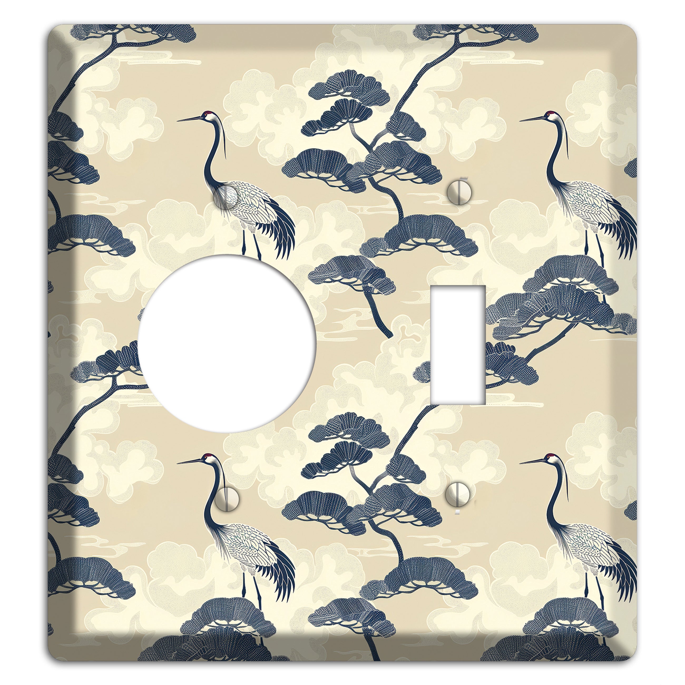 Indigo Pine Serenity Receptacle / Toggle Wallplate