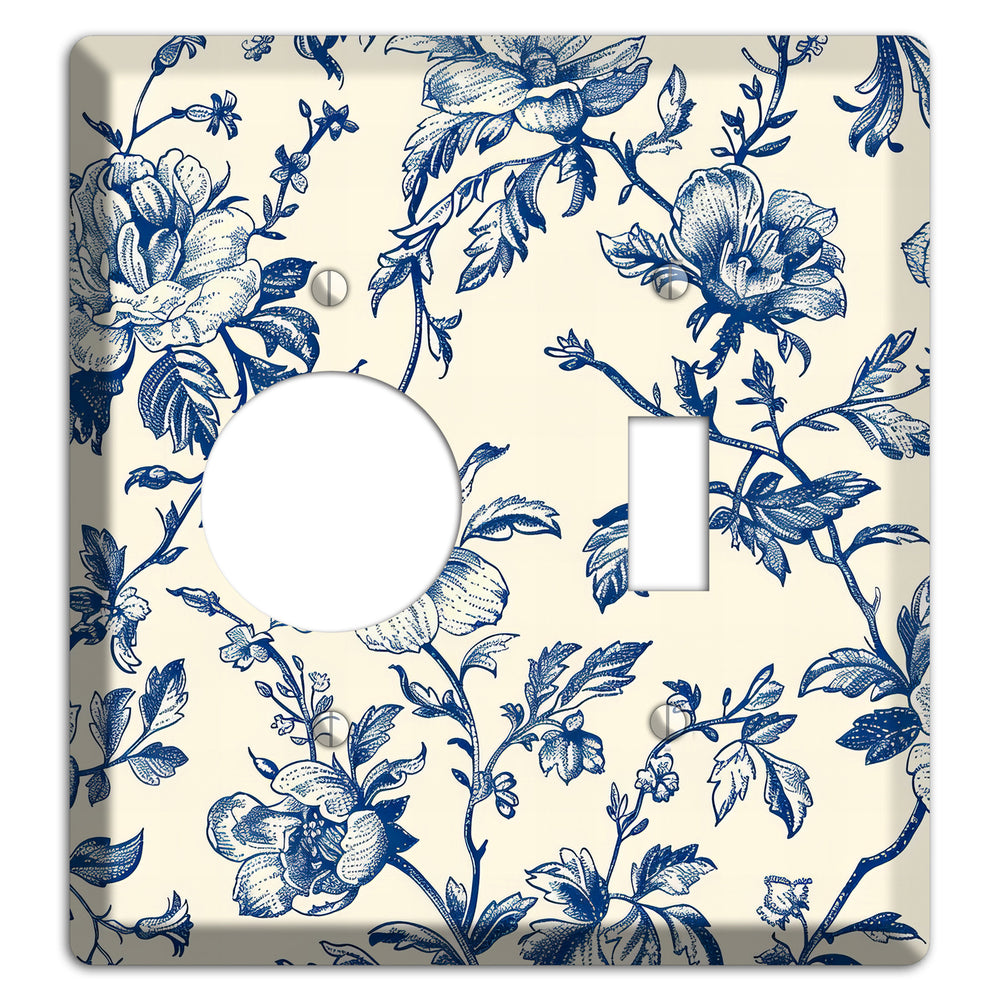 Garden Indigo Reverie Receptacle / Toggle Wallplate