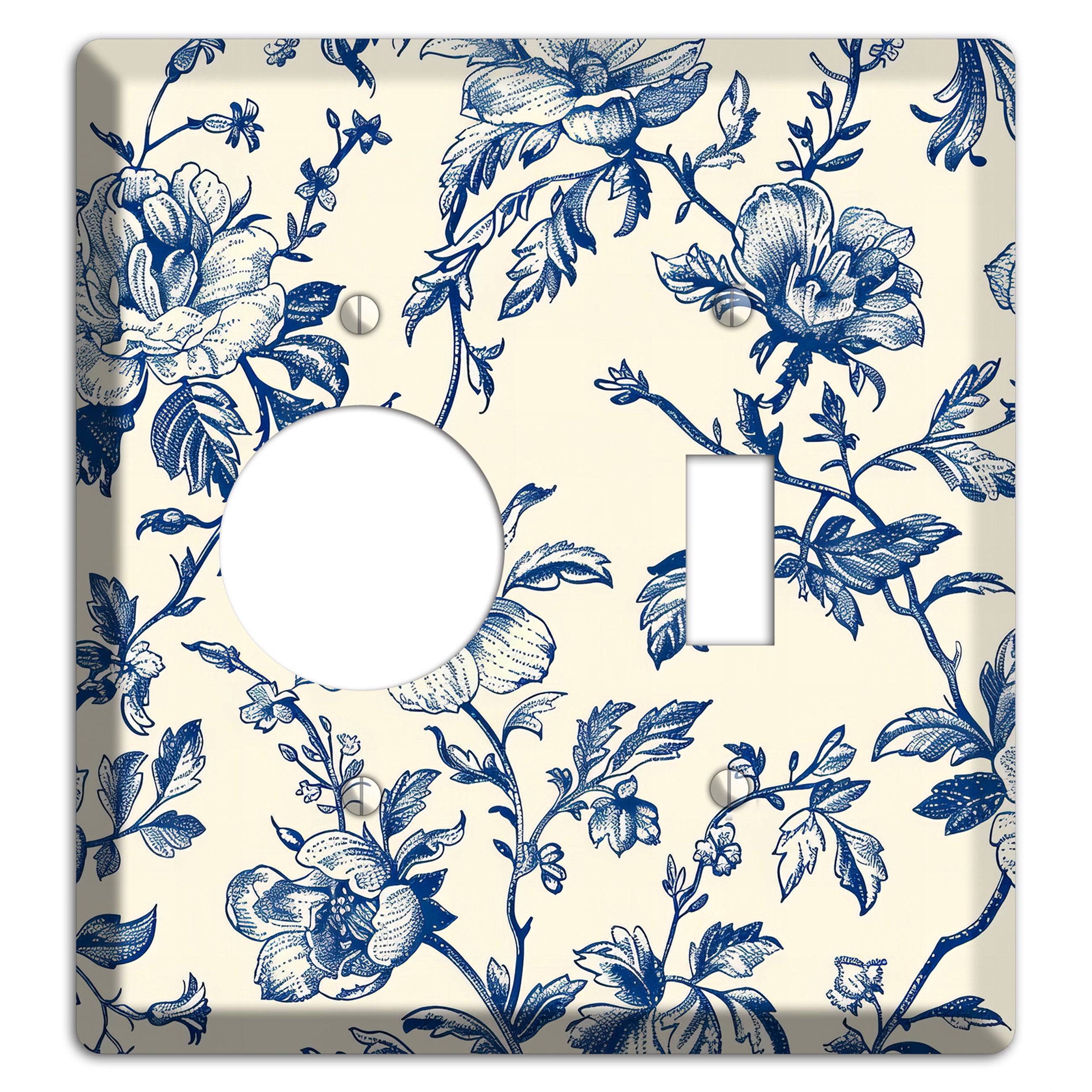 Garden Indigo Reverie Receptacle / Toggle Wallplate
