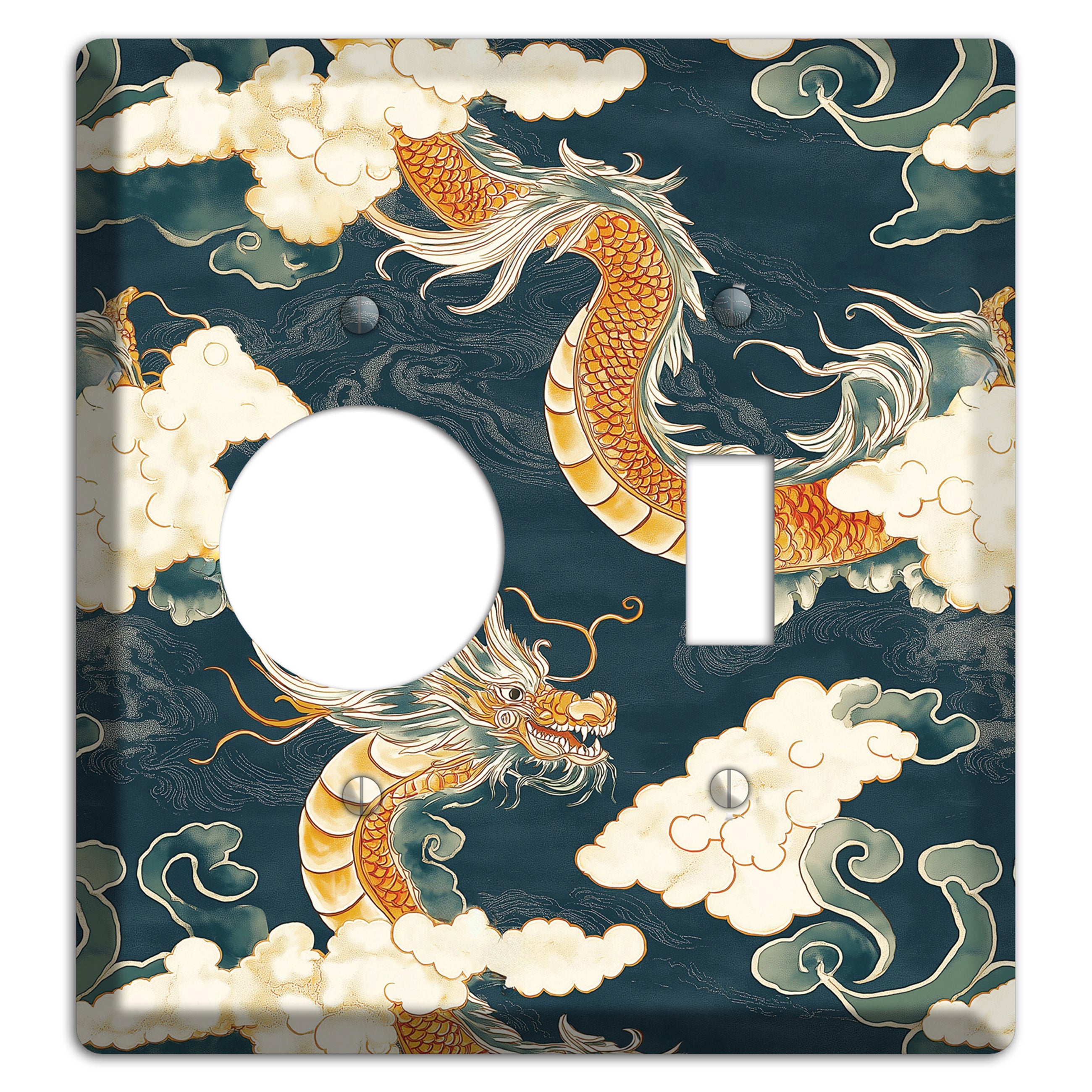 Celestial Serpent Sky Receptacle / Toggle Wallplate