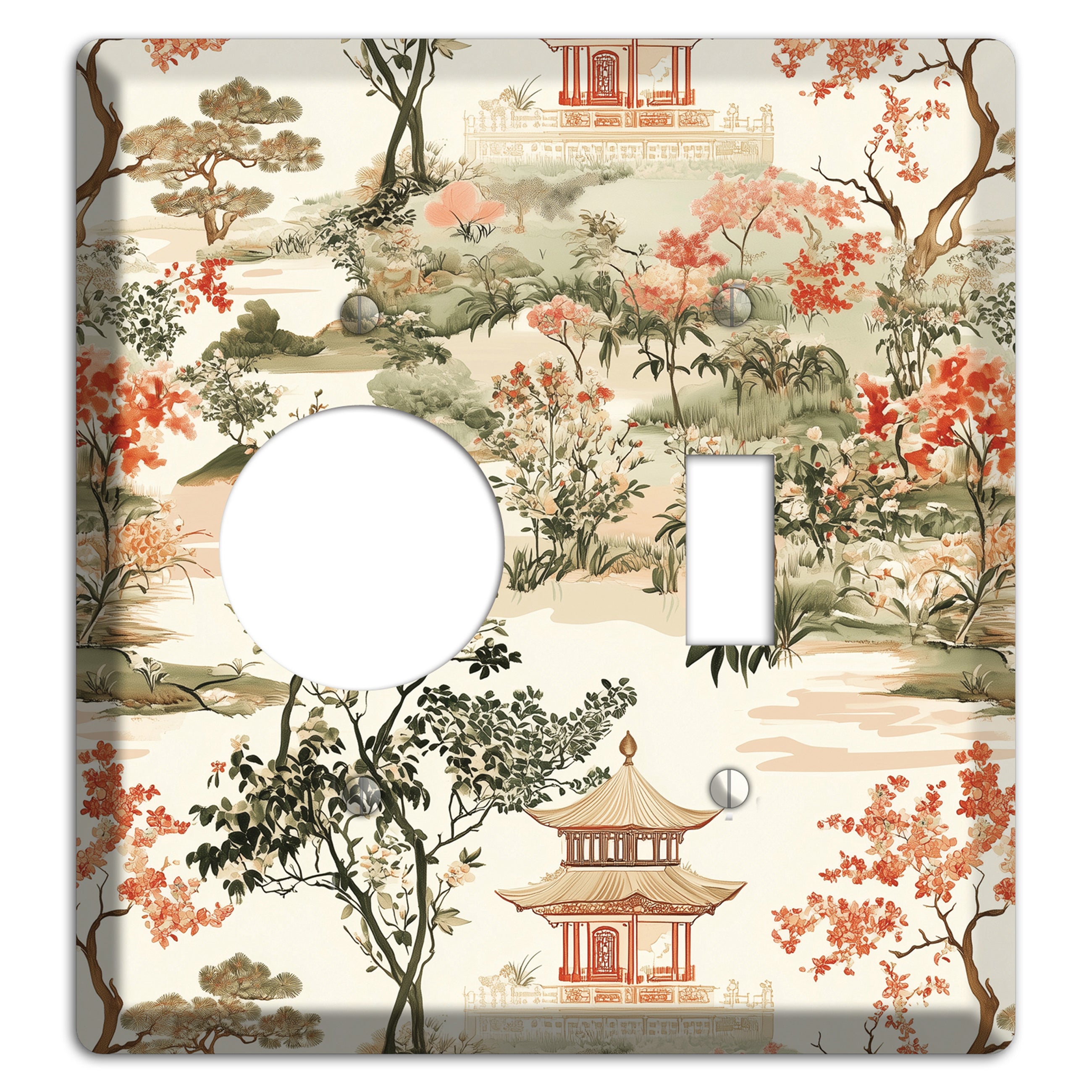 Pavilion & Petal Receptacle / Toggle Wallplate