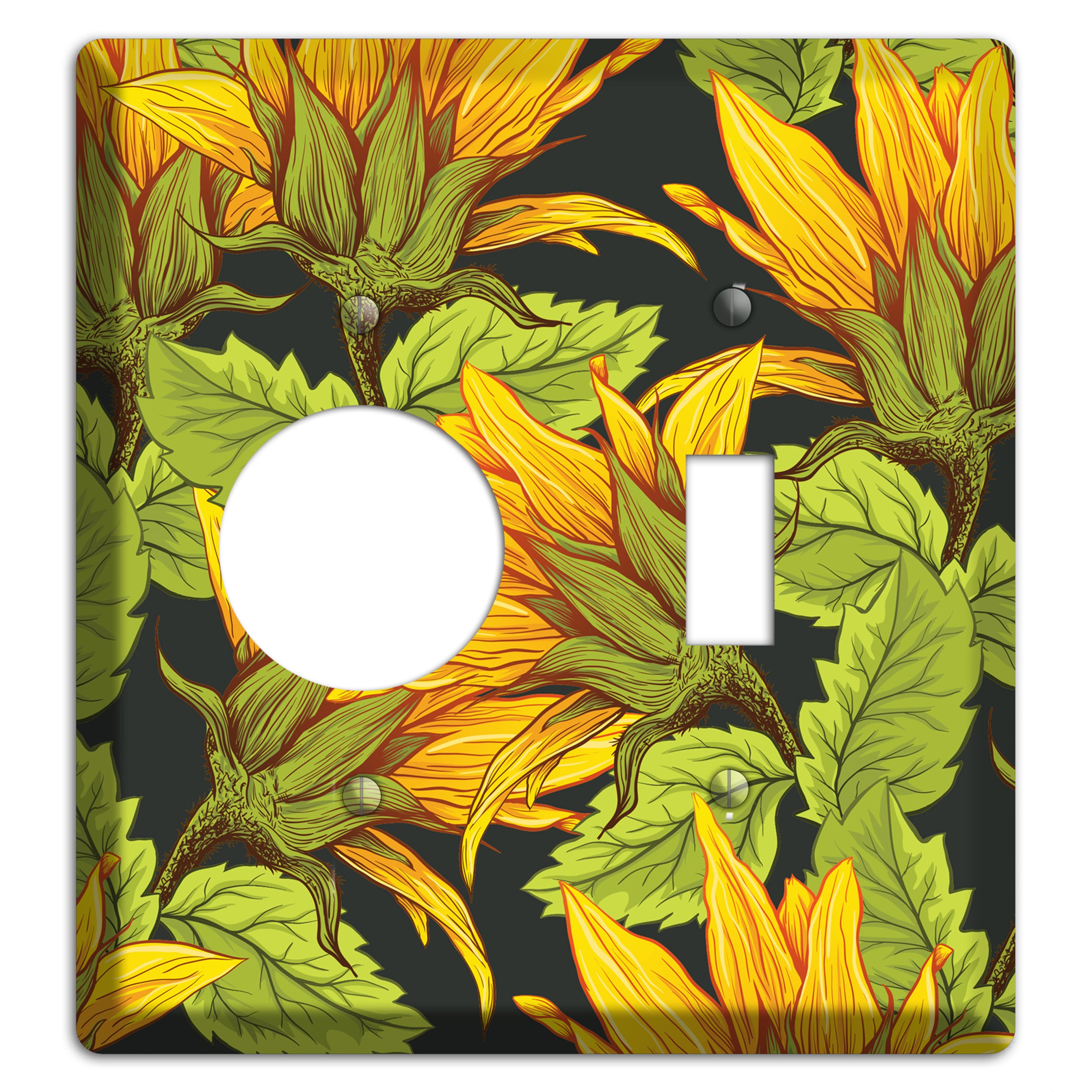 Gilded Bloom Tangle Receptacle / Toggle Wallplate