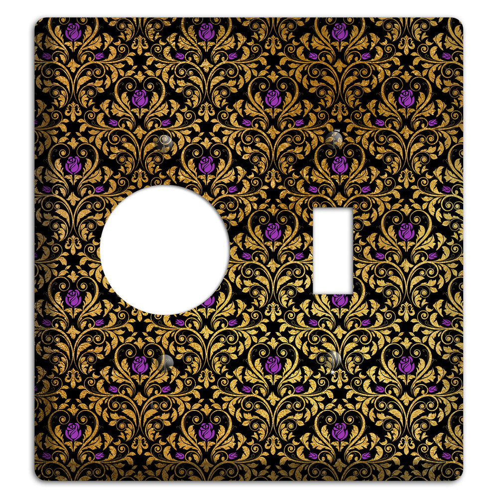 Gilded Masquerade Receptacle / Toggle Wallplate