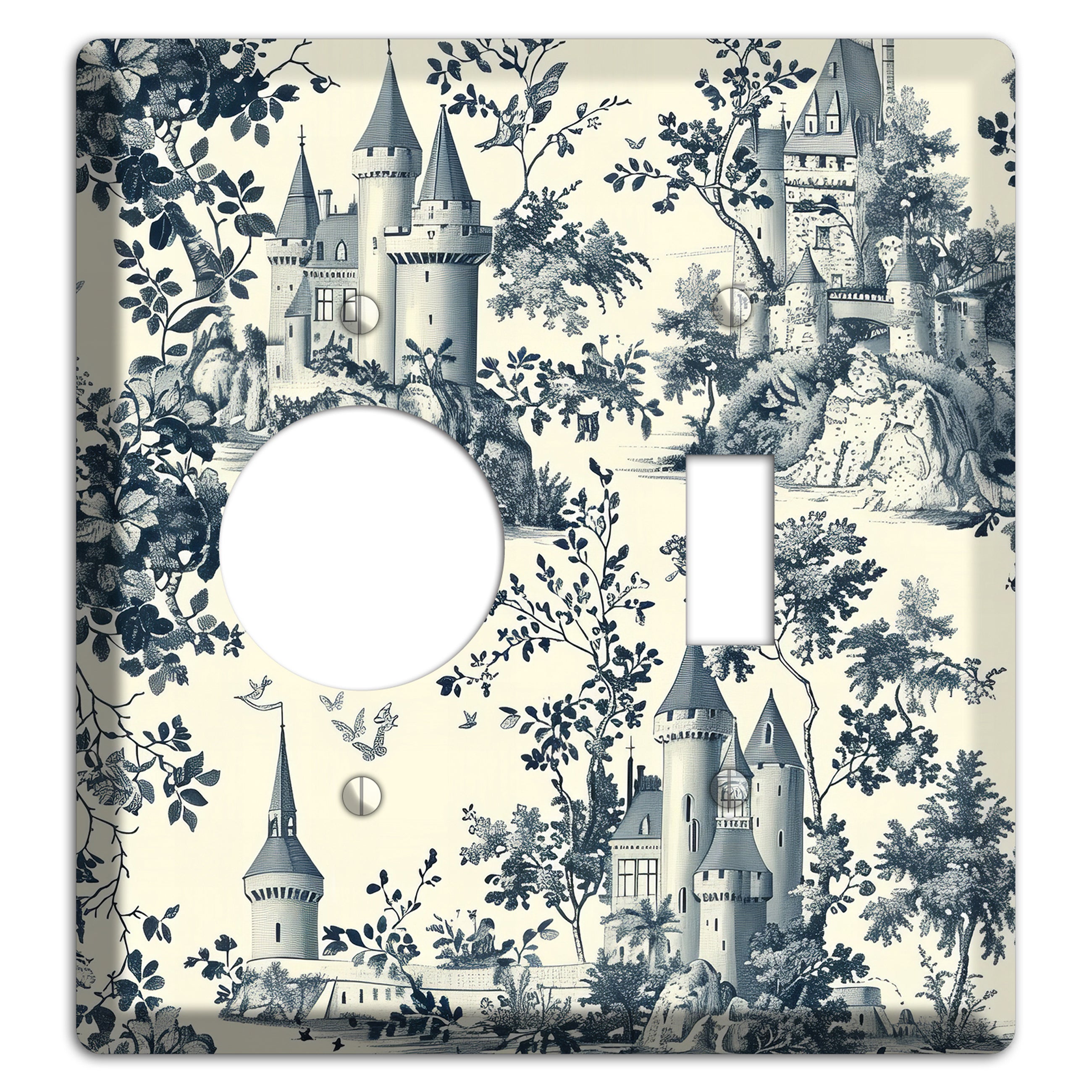 Castle & Crown Receptacle / Toggle Wallplate