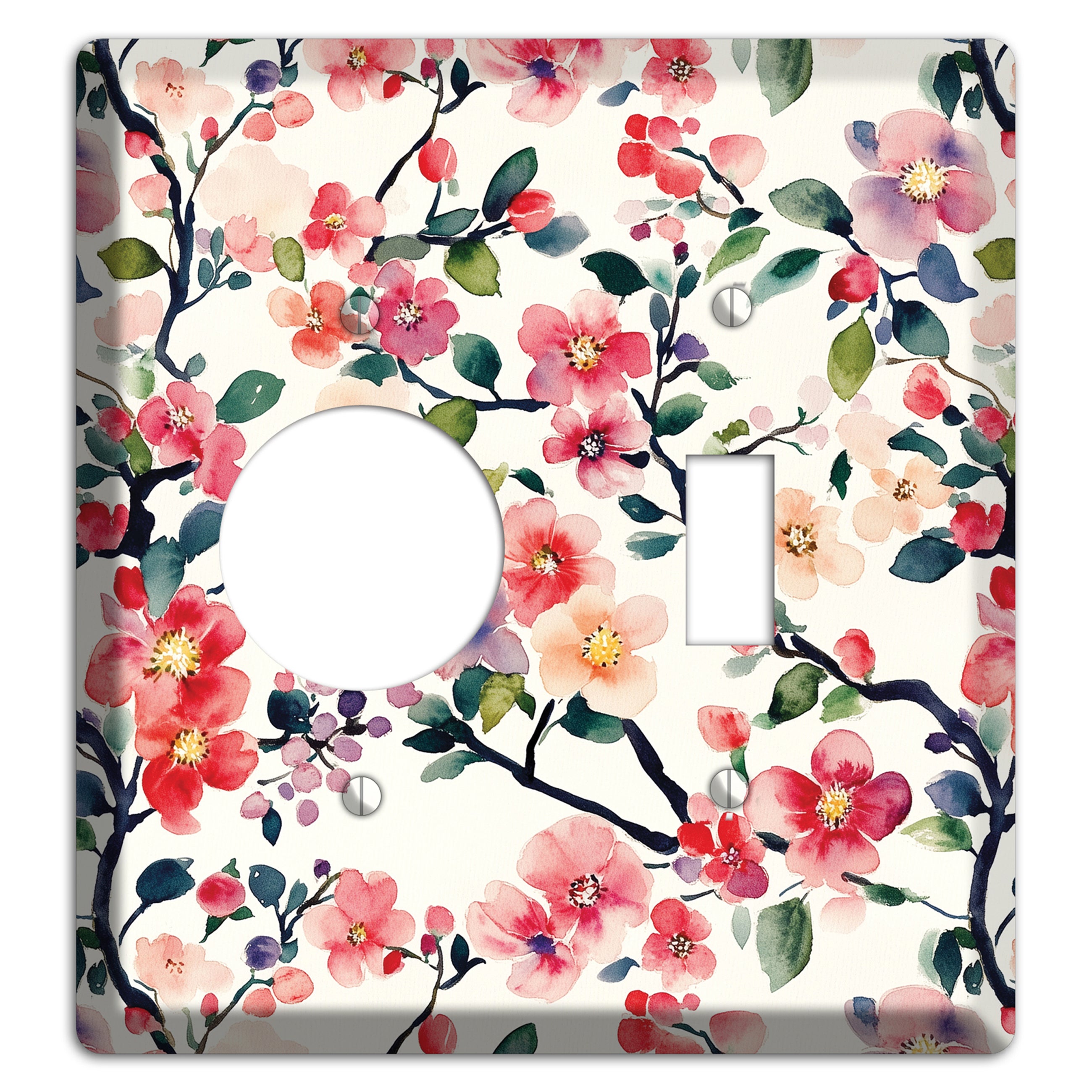 Blossom & Bough Receptacle / Toggle Wallplate
