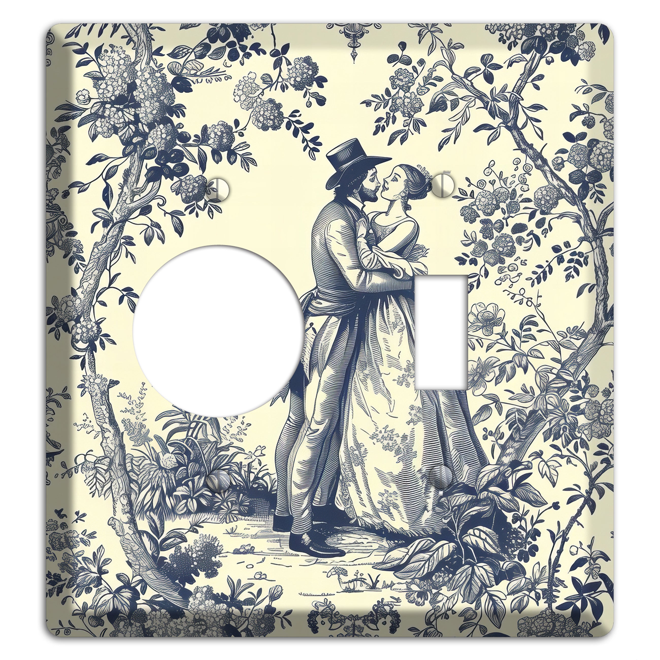 Garden Tryst Receptacle / Toggle Wallplate