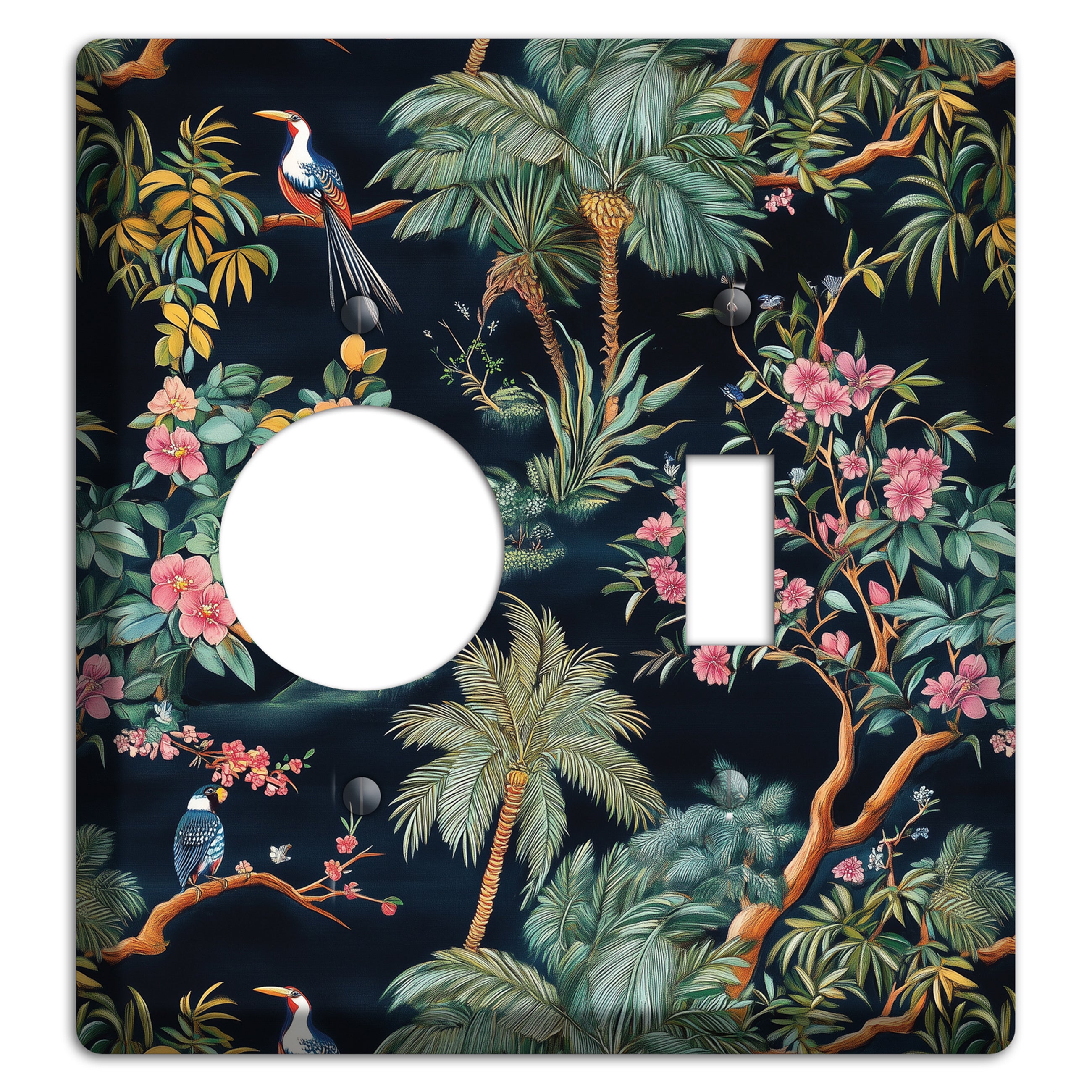 Jungle Nocturne Receptacle / Toggle Wallplate
