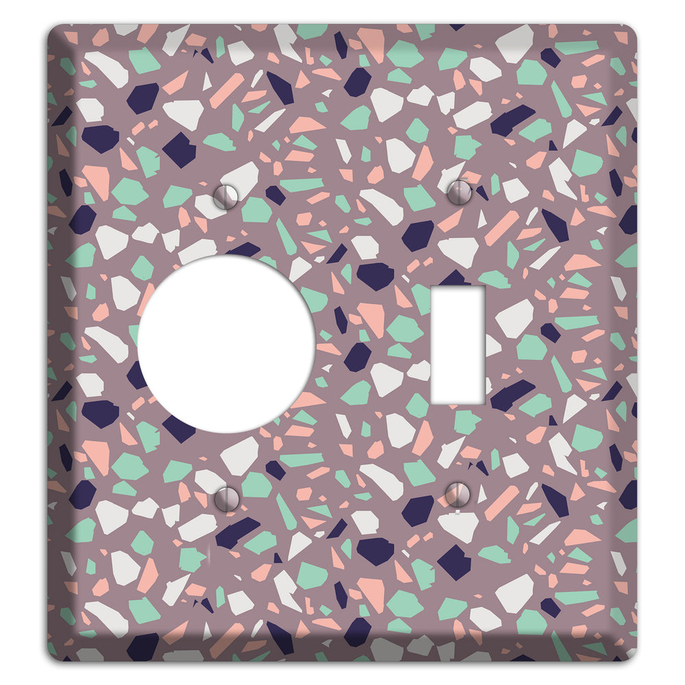 Lavender Shard Receptacle / Toggle Wallplate