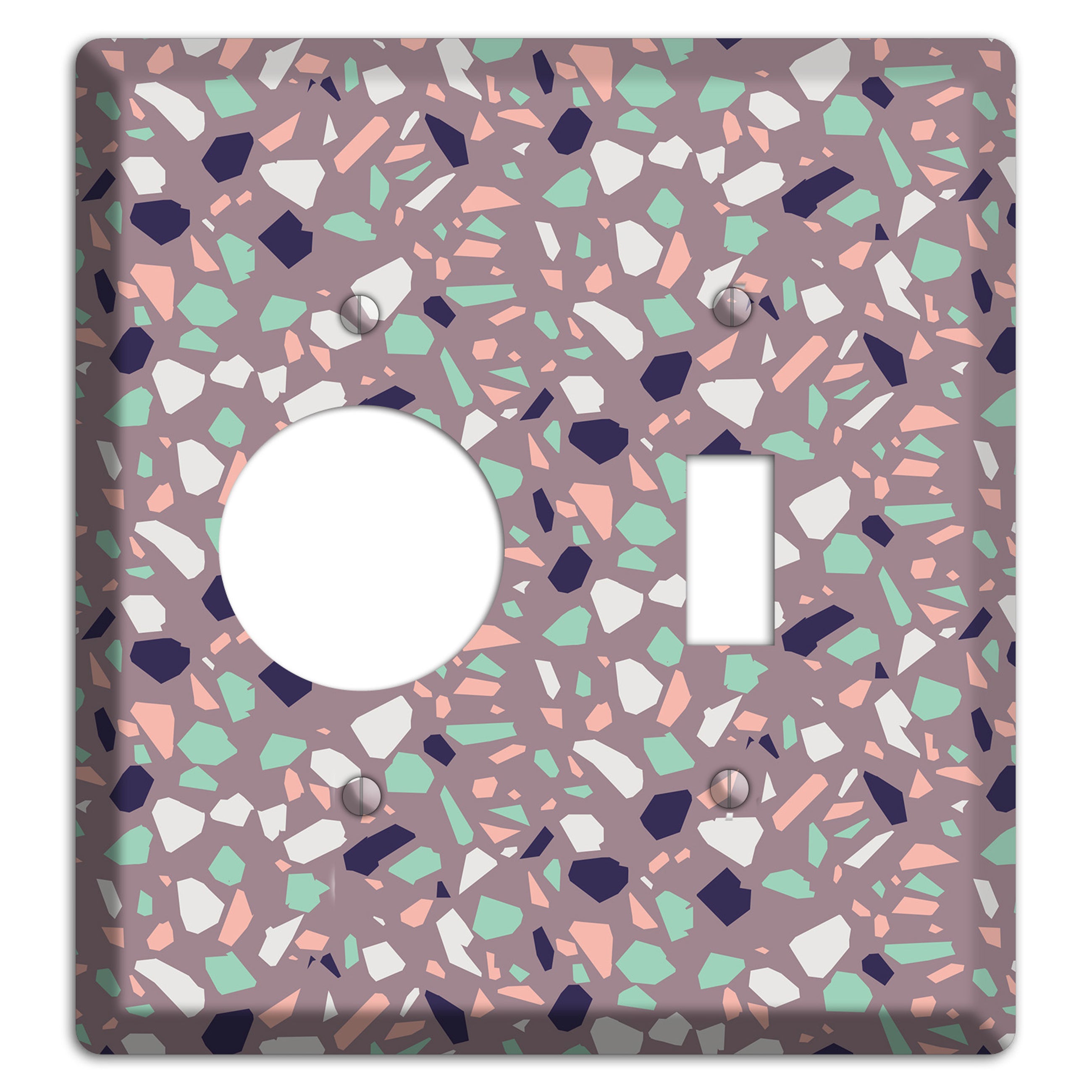 Lavender Shard Receptacle / Toggle Wallplate