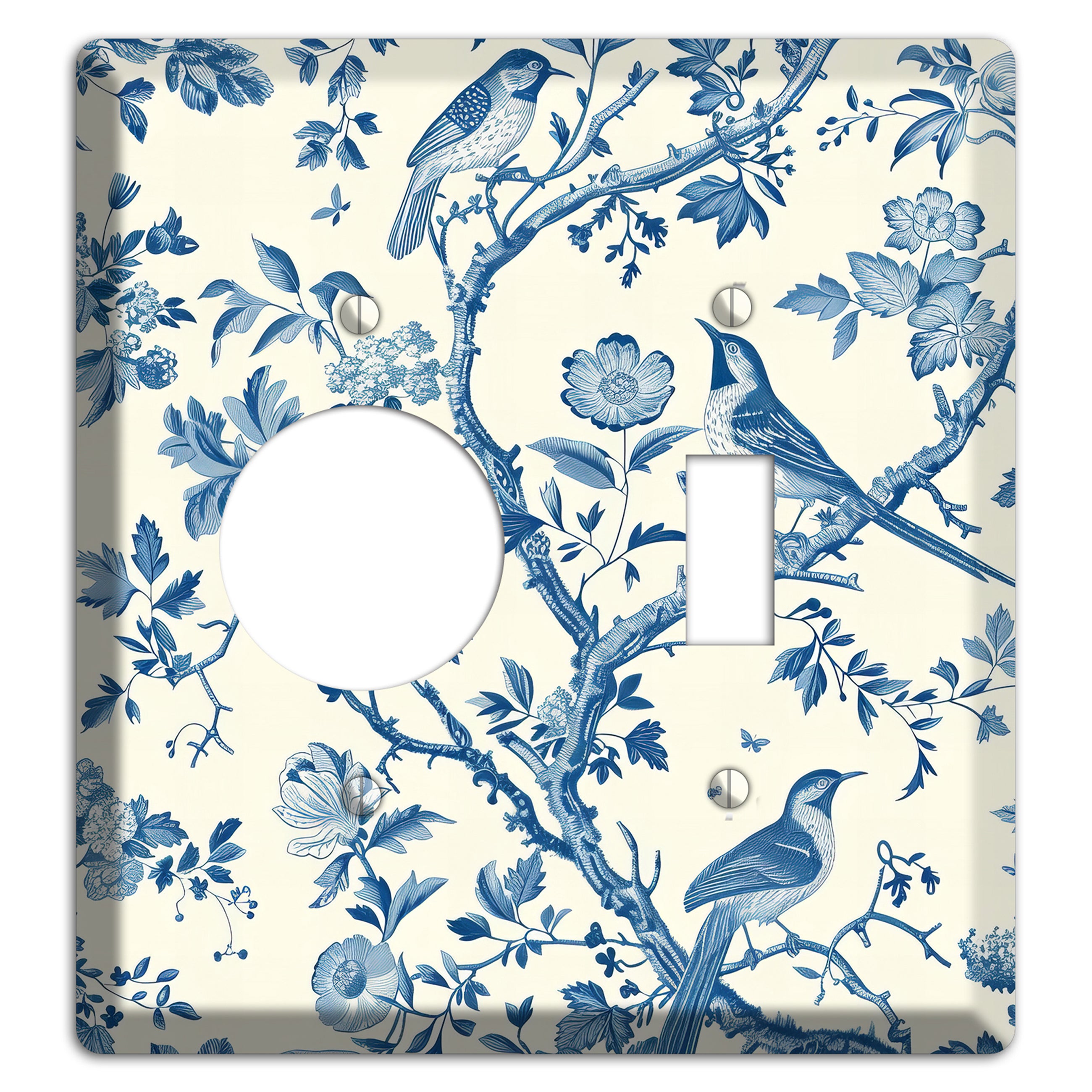 Birdsong & Branch Receptacle / Toggle Wallplate