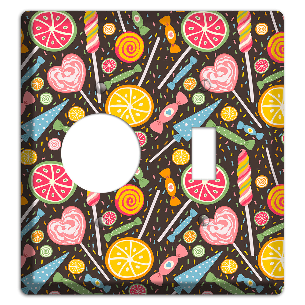 Candy Carnival (Dark) Receptacle / Toggle Wallplate