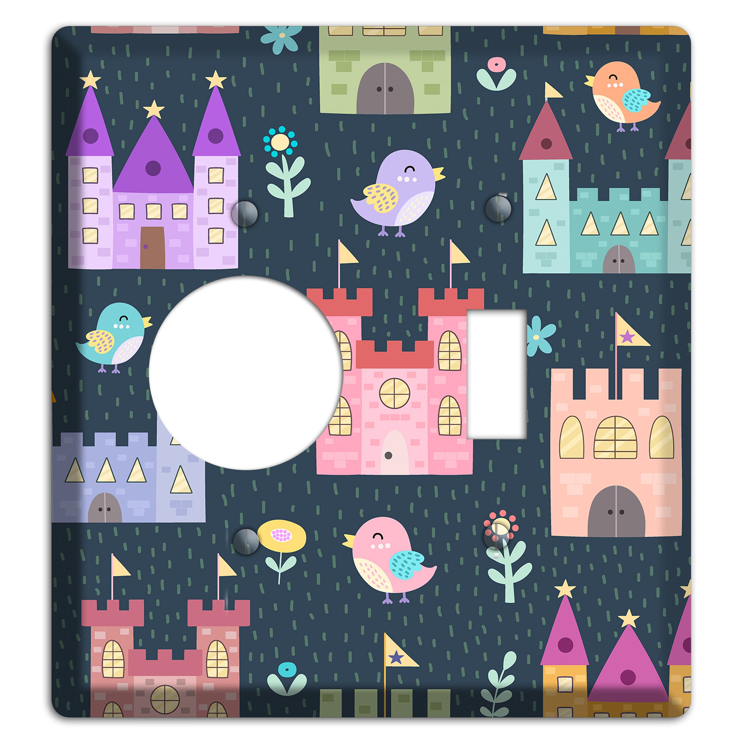Castle Garden Receptacle / Toggle Wallplate