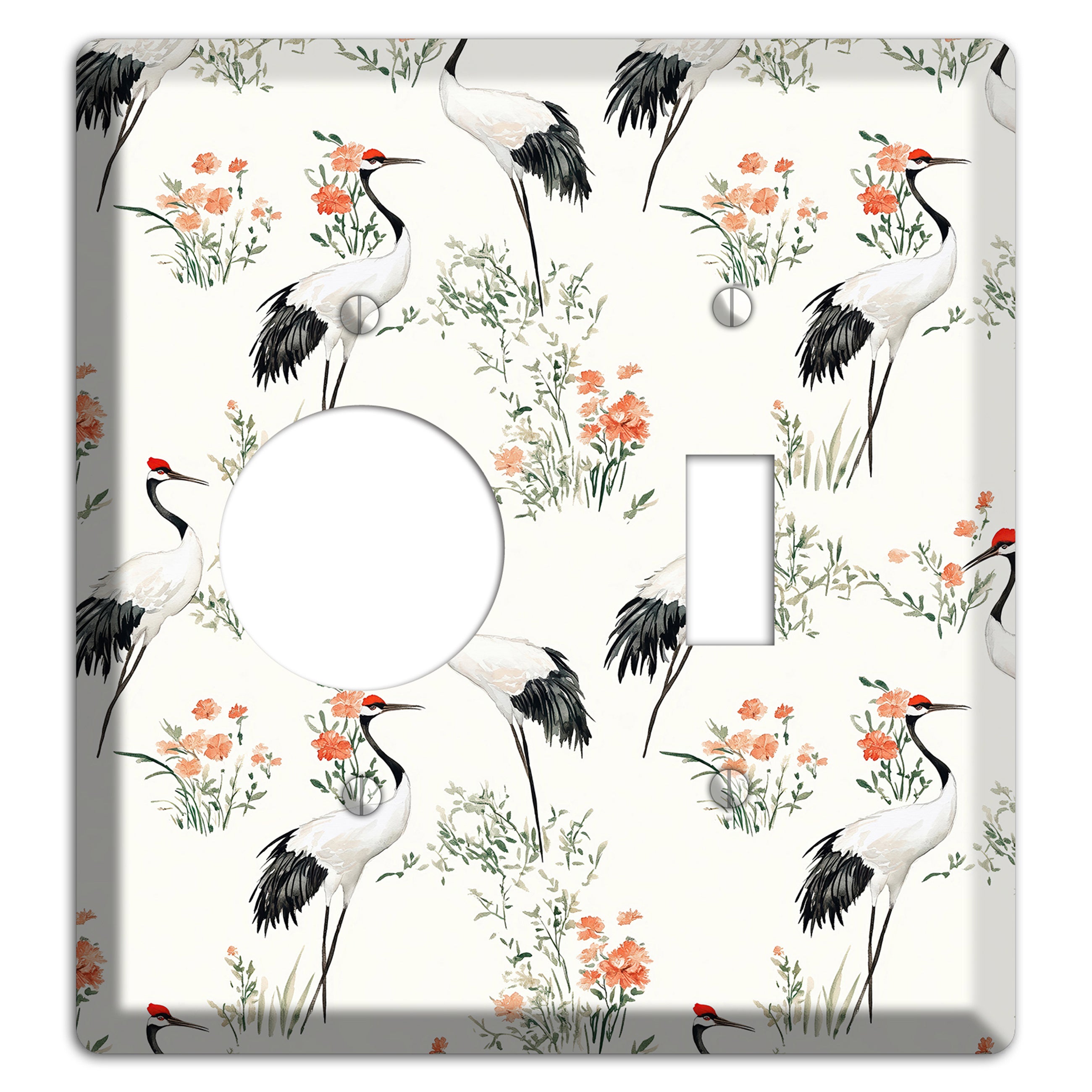 Coral Meadow Flight Receptacle / Toggle Wallplate