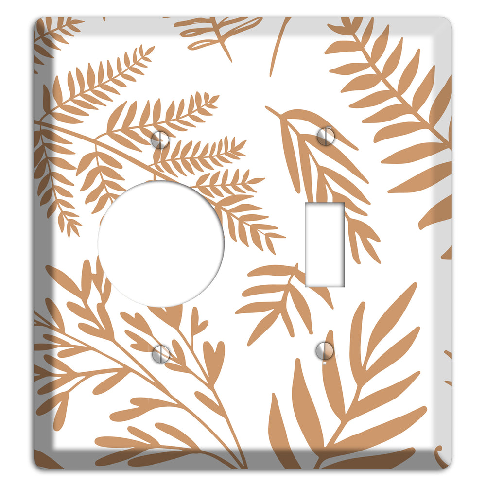 Scattered Fronds Receptacle / Toggle Wallplate