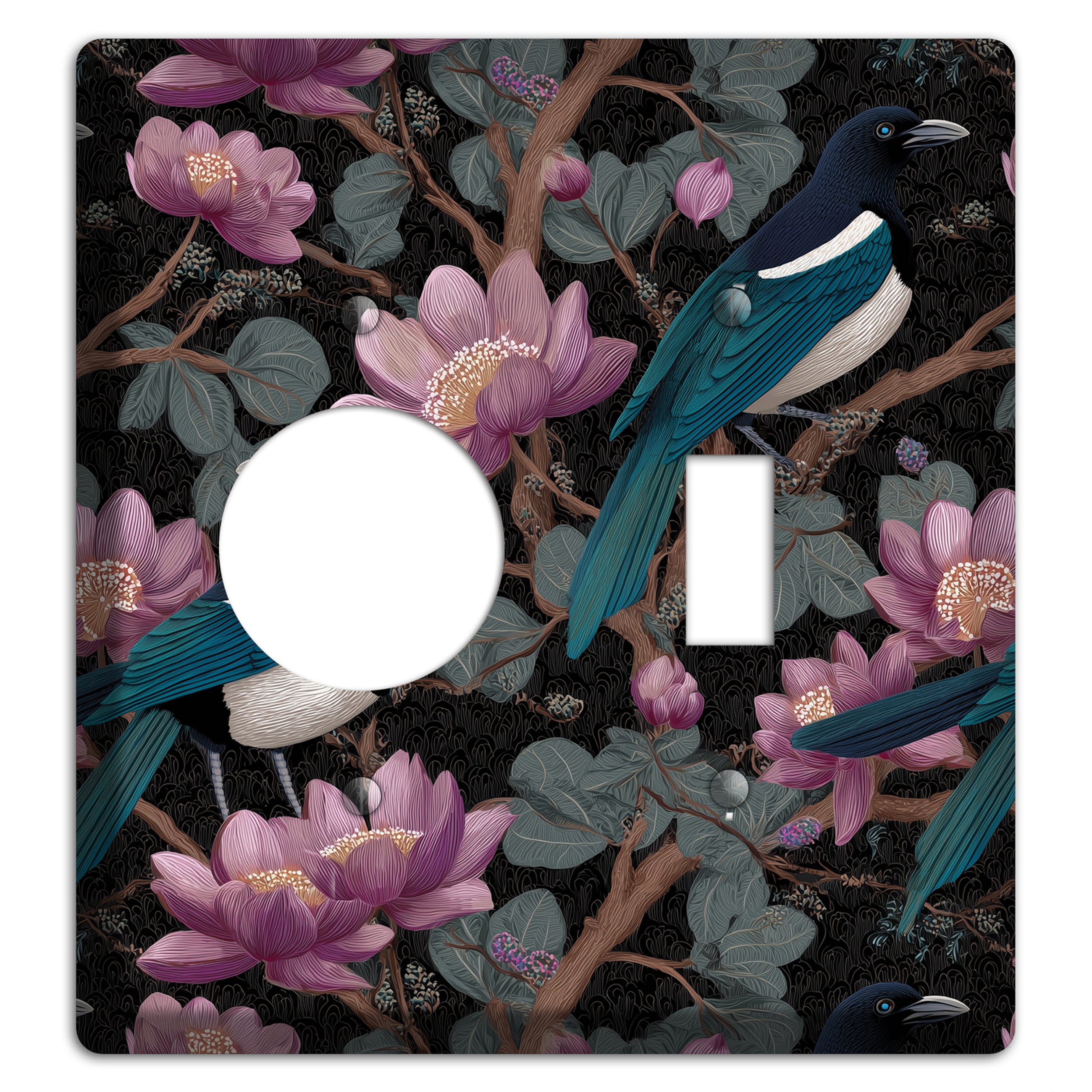 Magpie Moon Garden Receptacle / Toggle Wallplate