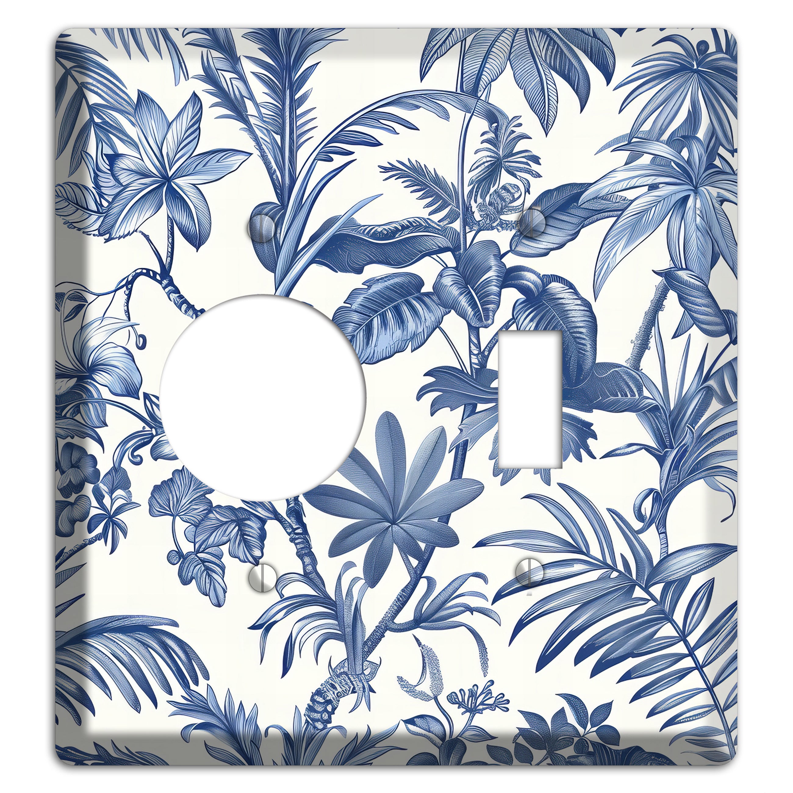 Tropic Indigo Reverie Receptacle / Toggle Wallplate