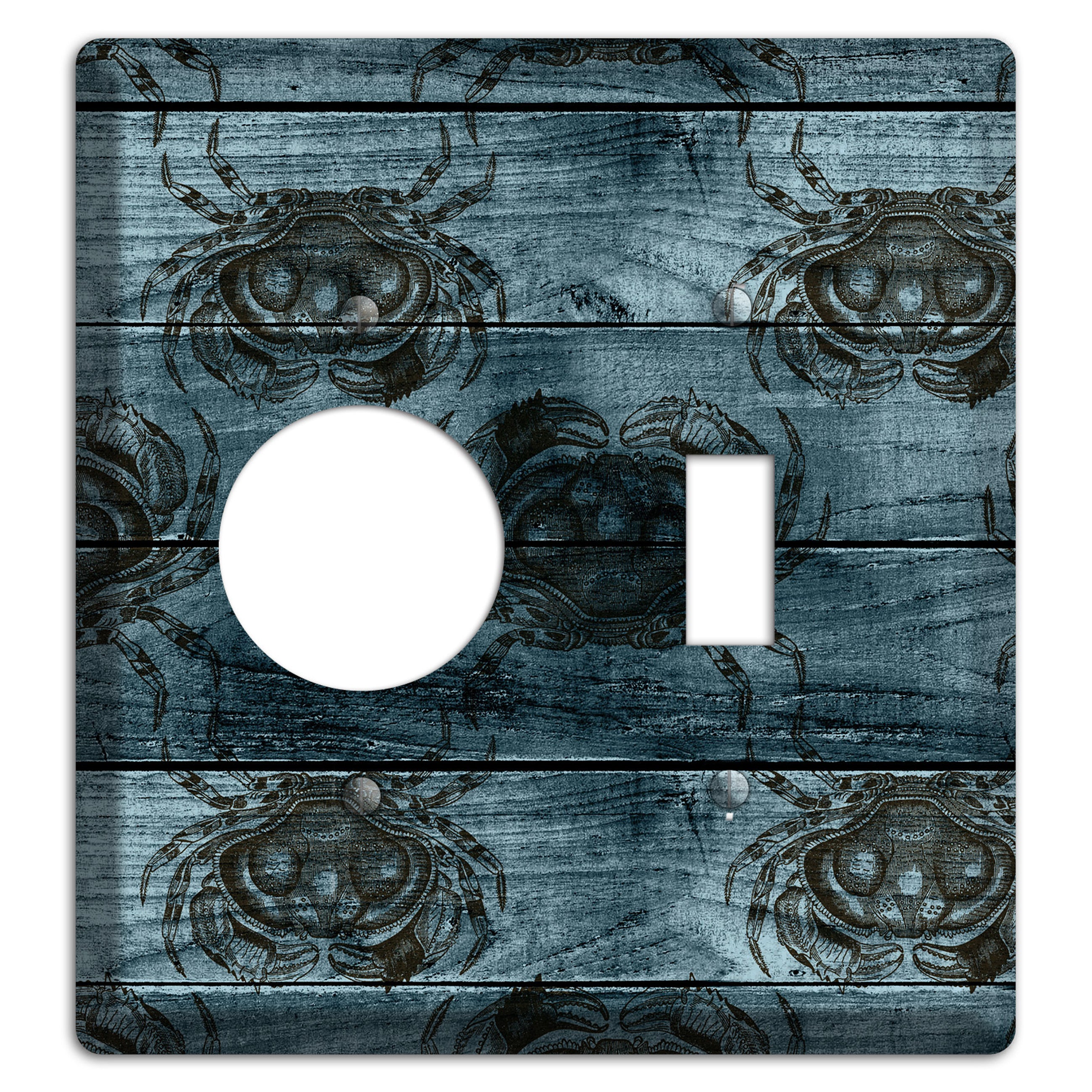 Crabby Waters Receptacle / Toggle Wallplate