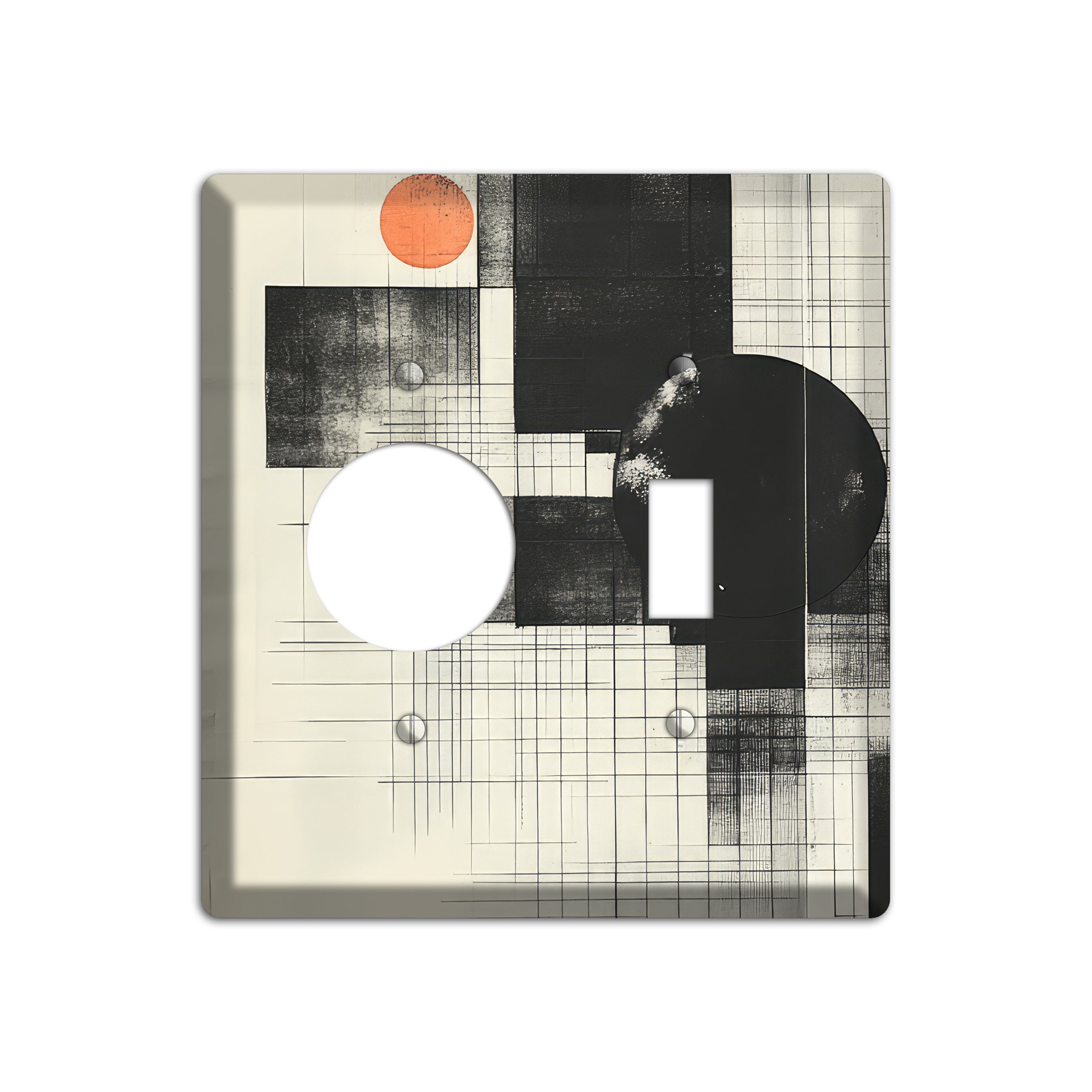 Eclipse Over Blueprint Receptacle / Toggle Wallplate