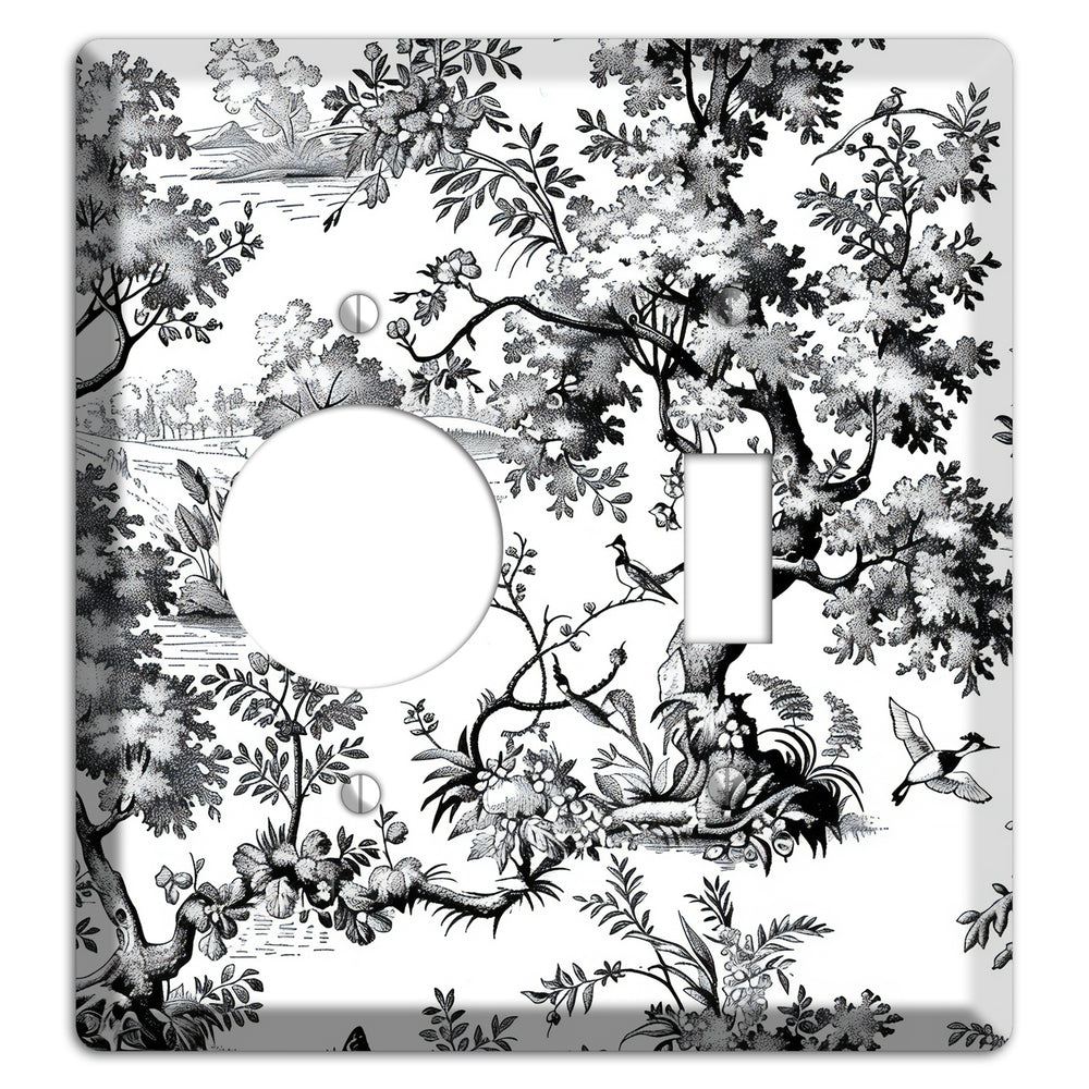Pastoral Ink Reverie Receptacle / Toggle Wallplate