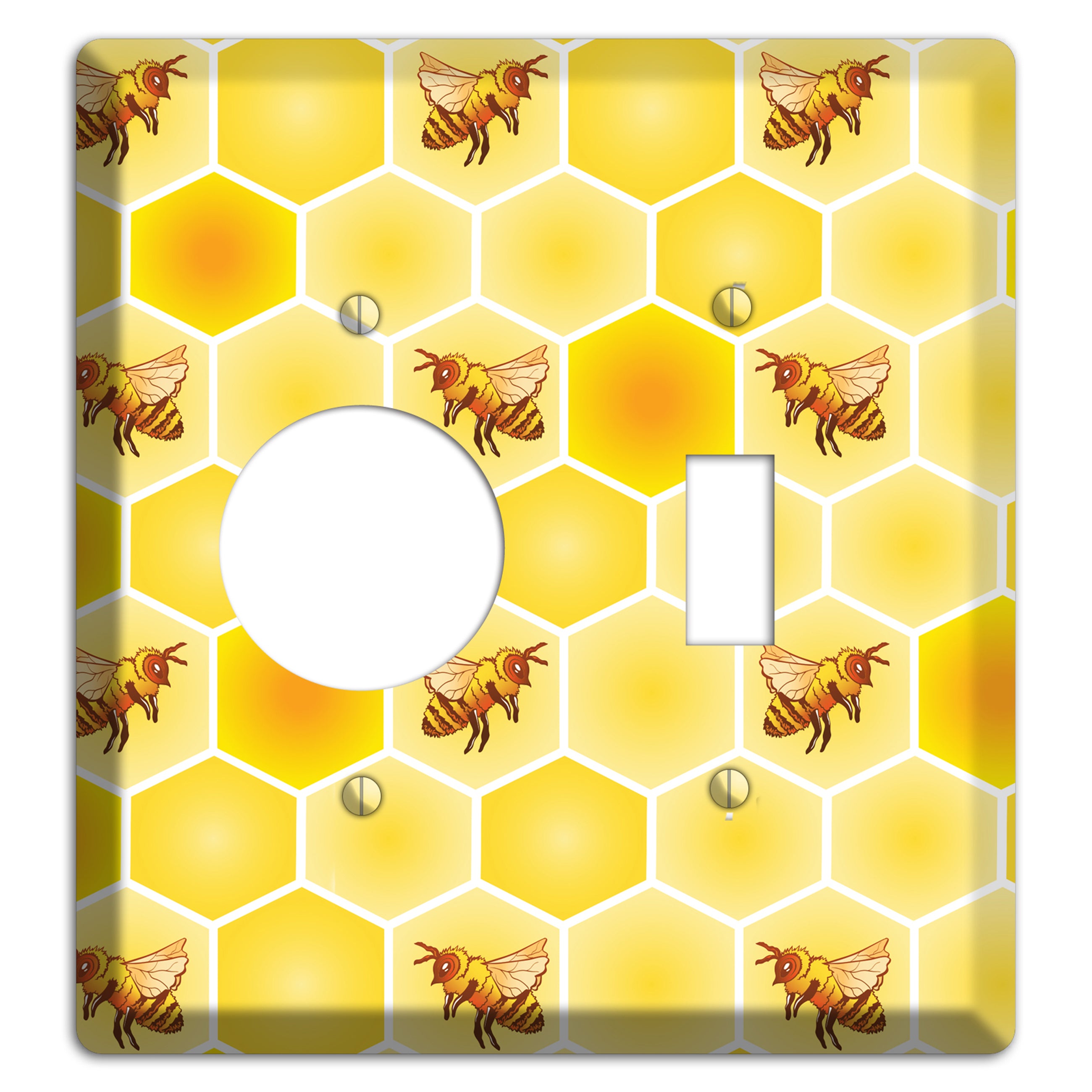 Honeycomb Colony Receptacle / Toggle Wallplate