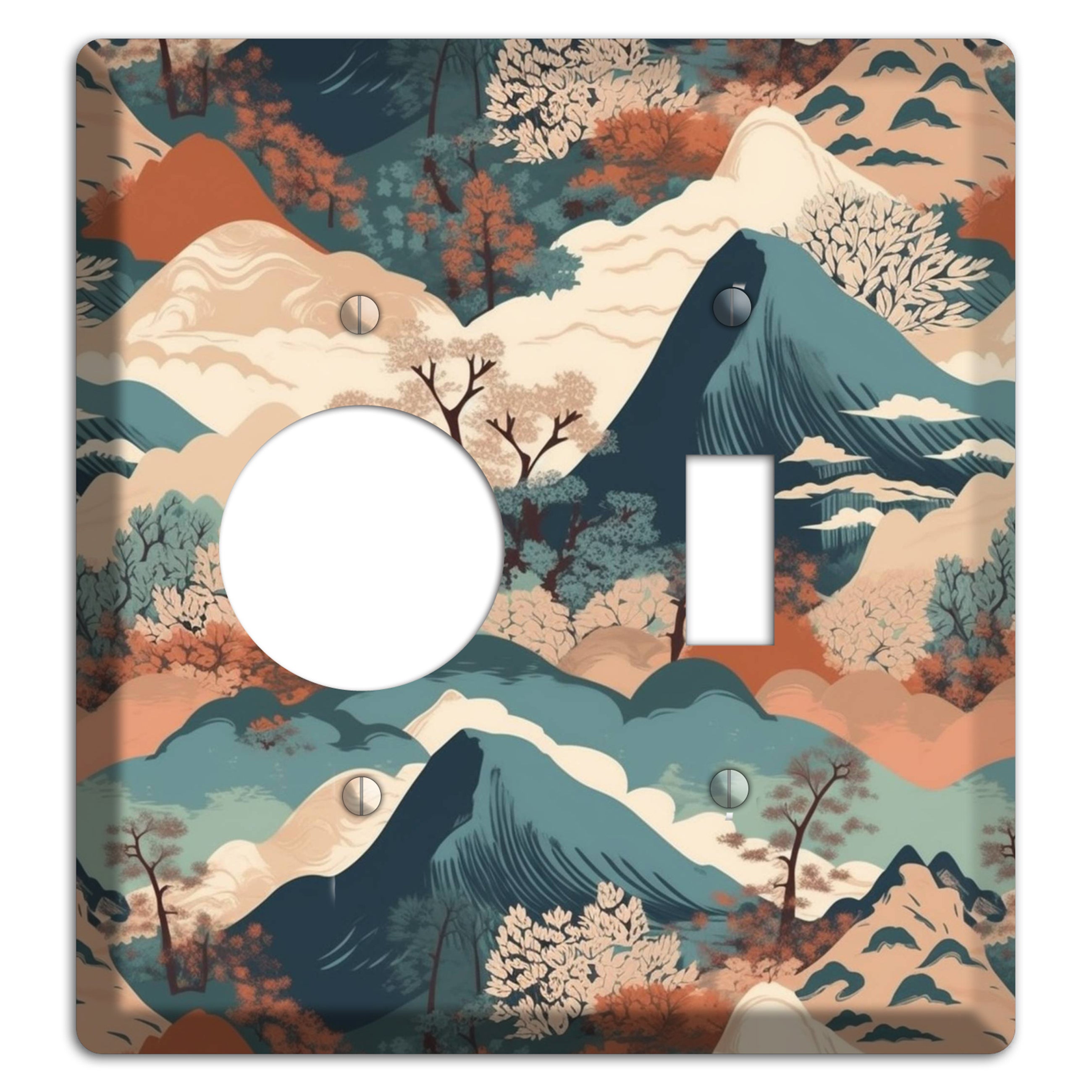 Mountain Reverie Receptacle / Toggle Wallplate