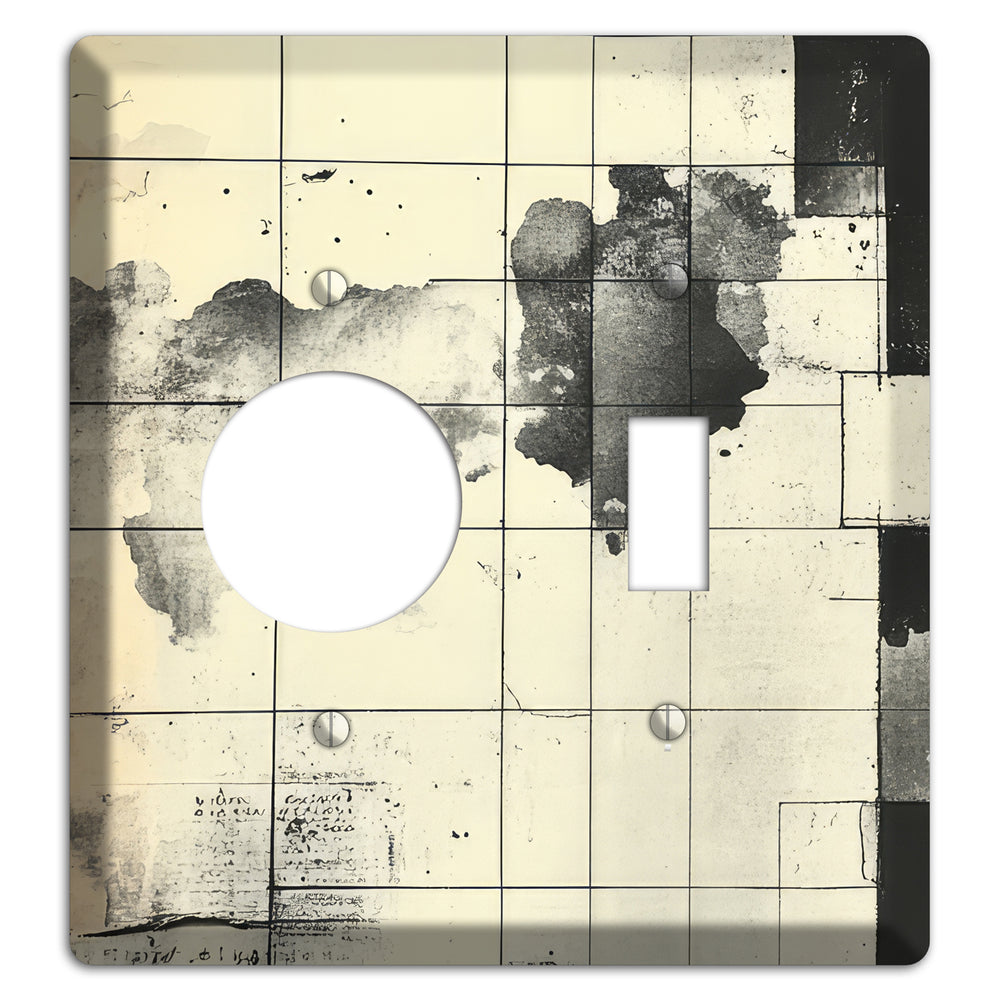 Weathered Grid Chronicle Receptacle / Toggle Wallplate