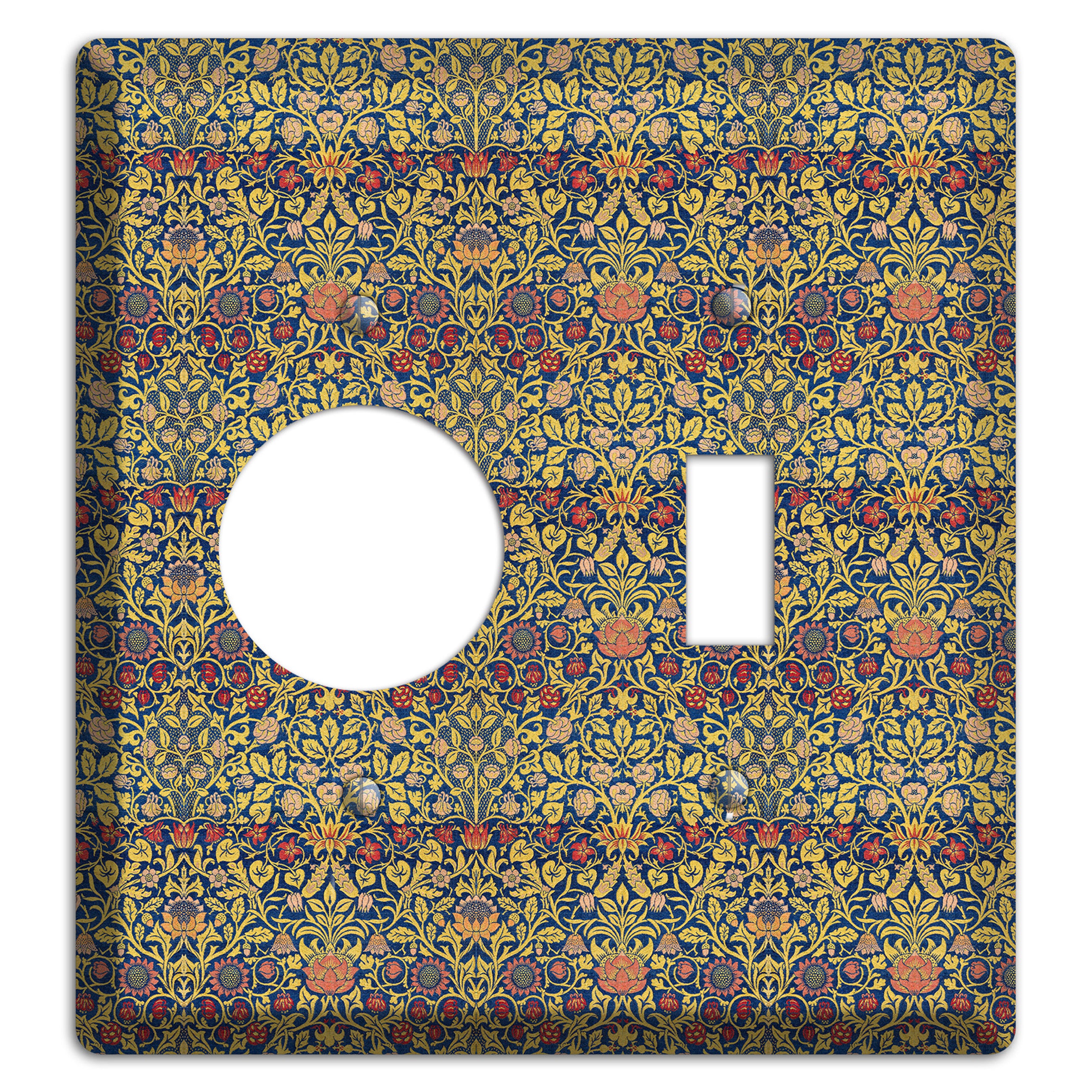 Orchard Garden Stripe Receptacle / Toggle Wallplate