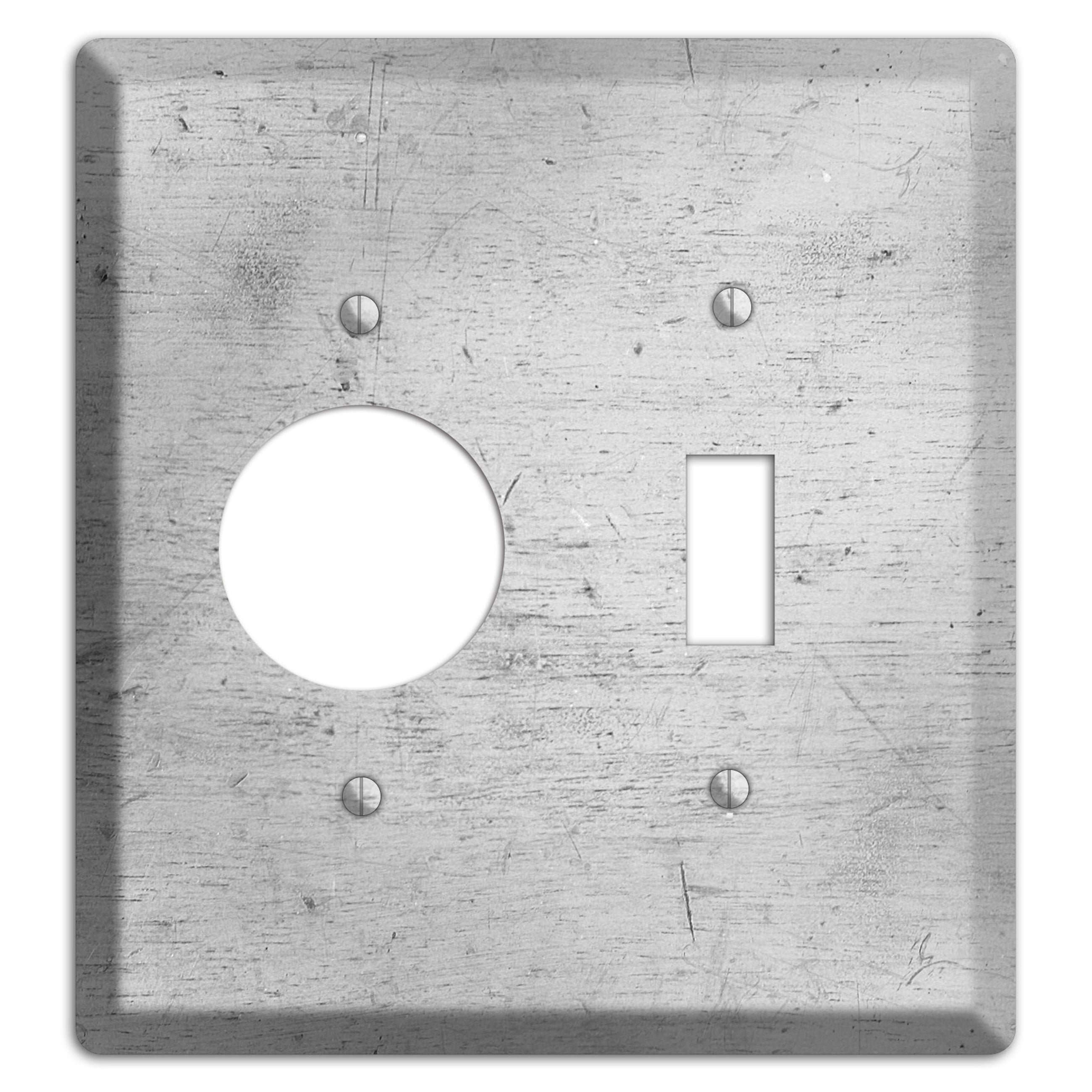 Silver Deck Receptacle / Toggle Wallplate