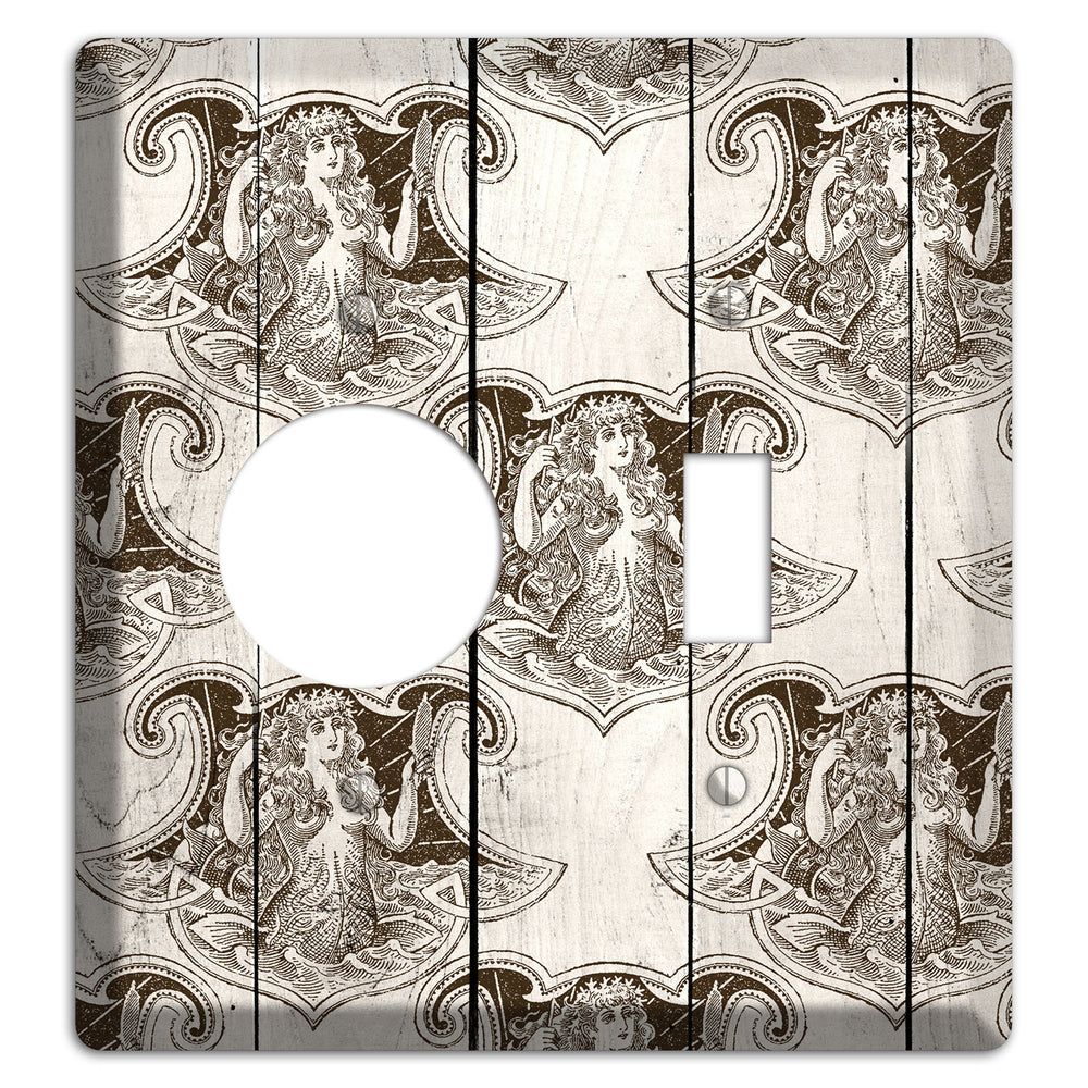 Mermaid‚Äôs Crest Receptacle / Toggle Wallplate