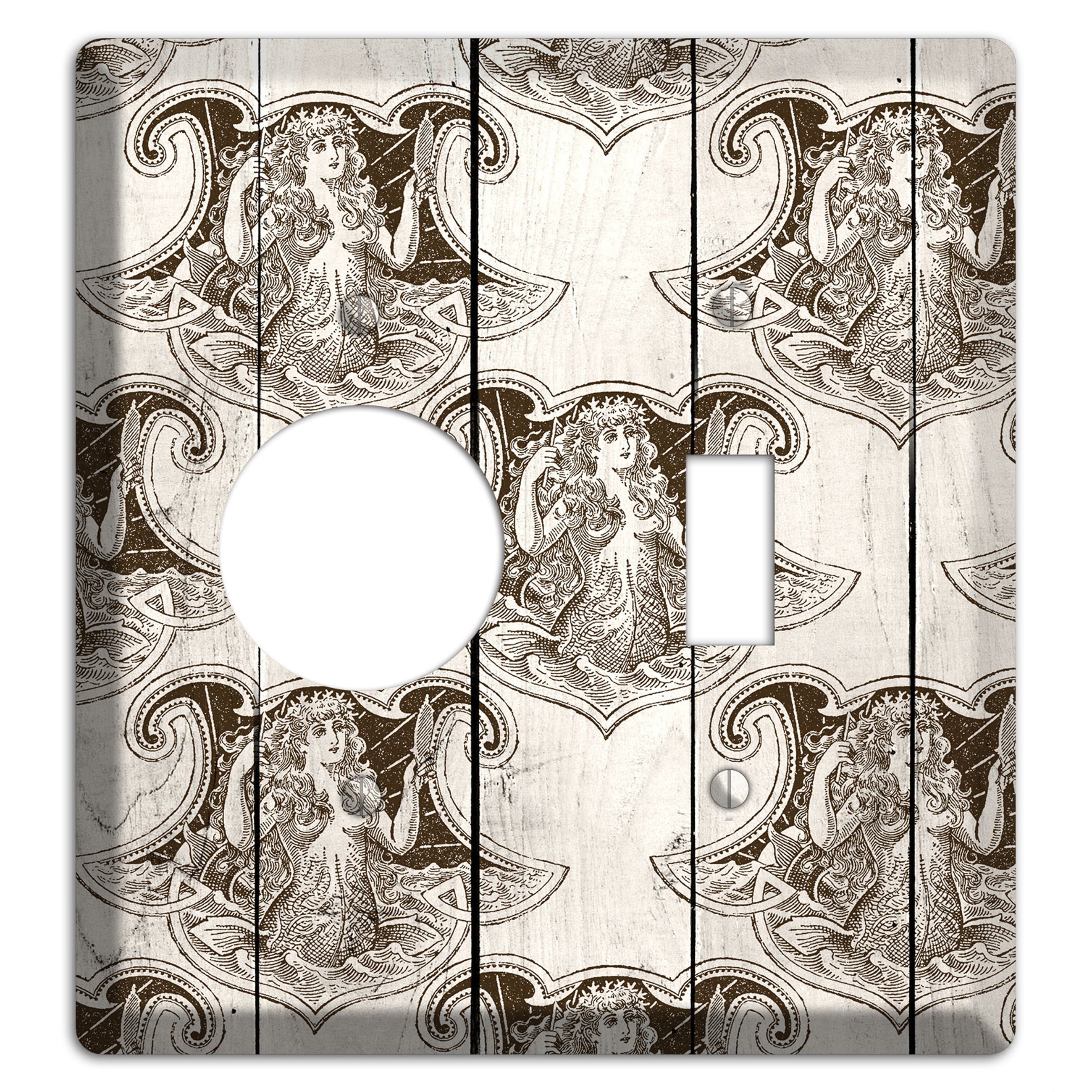 Mermaid’s Crest Receptacle / Toggle Wallplate