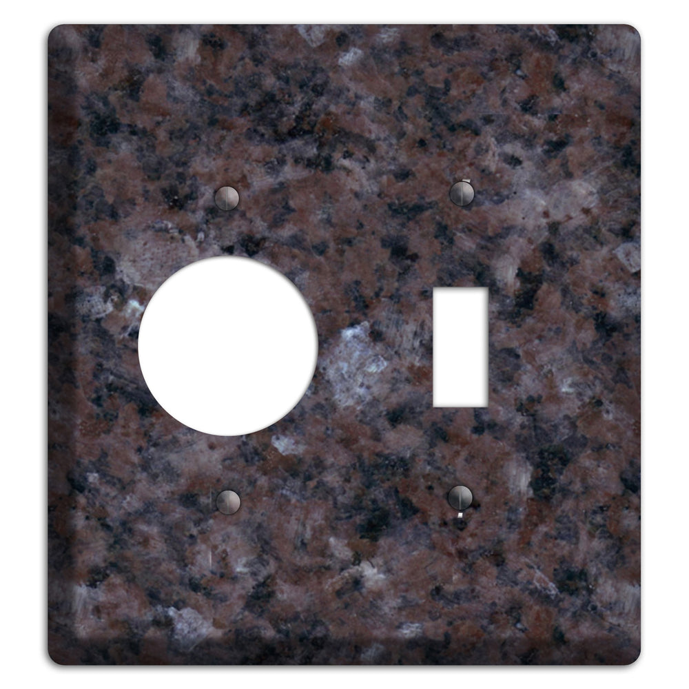 Tan Brown Granite Receptacle / Toggle Wallplate