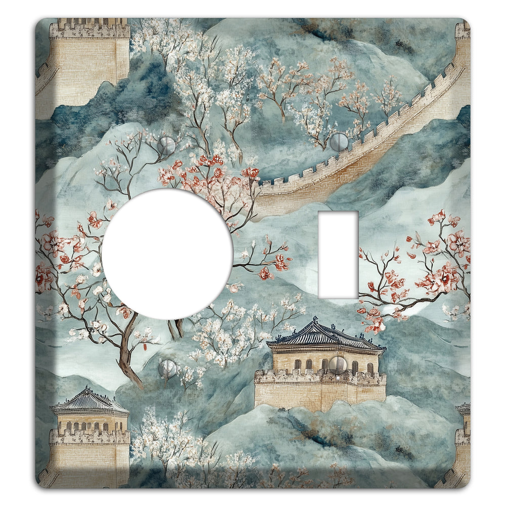 Rampart & Blossom Receptacle / Toggle Wallplate