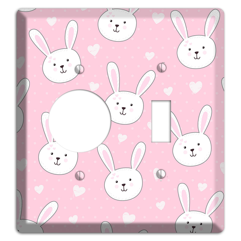 Bunny Love Receptacle / Toggle Wallplate