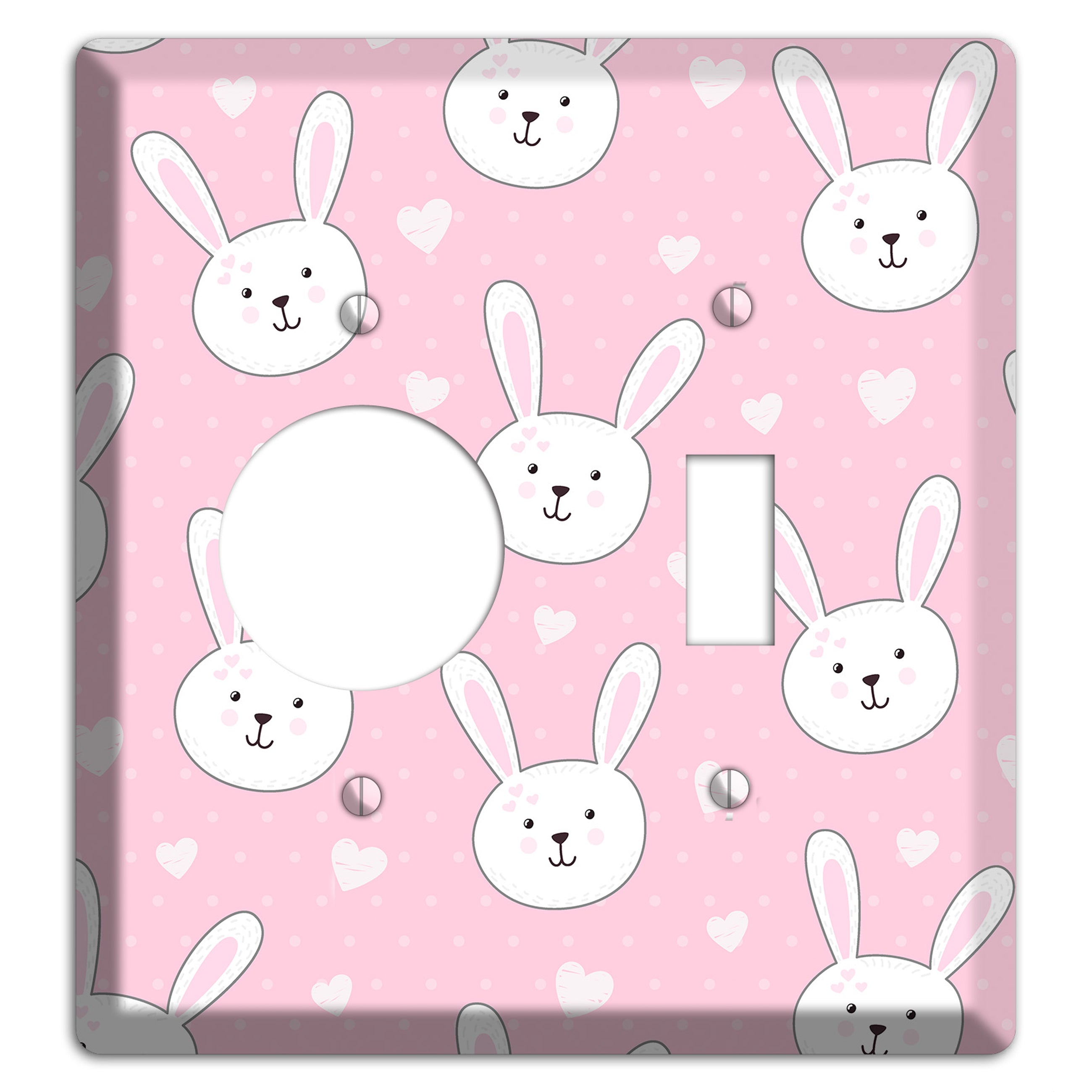 Bunny Love Receptacle / Toggle Wallplate