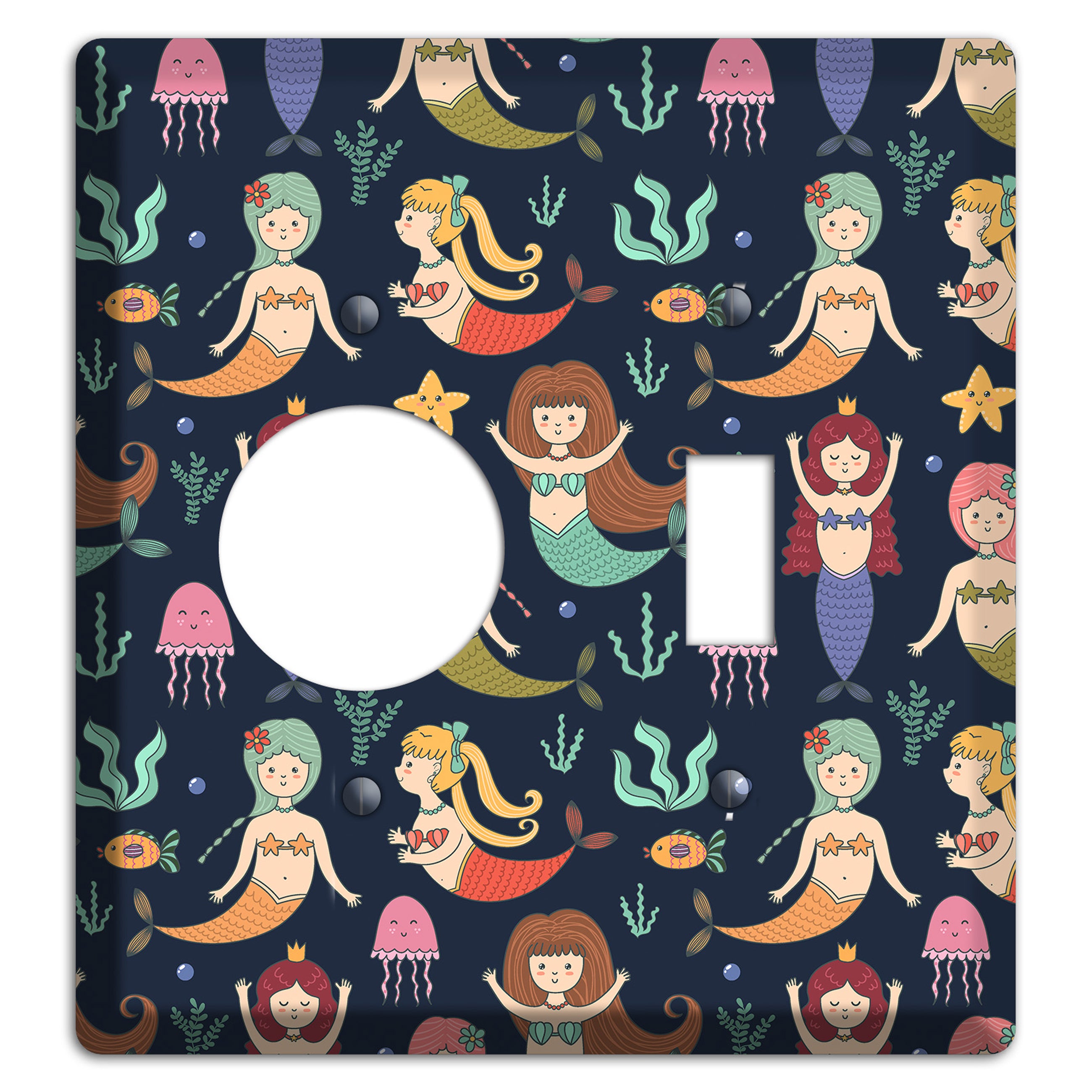 Mermaid Lagoon Party Receptacle / Toggle Wallplate