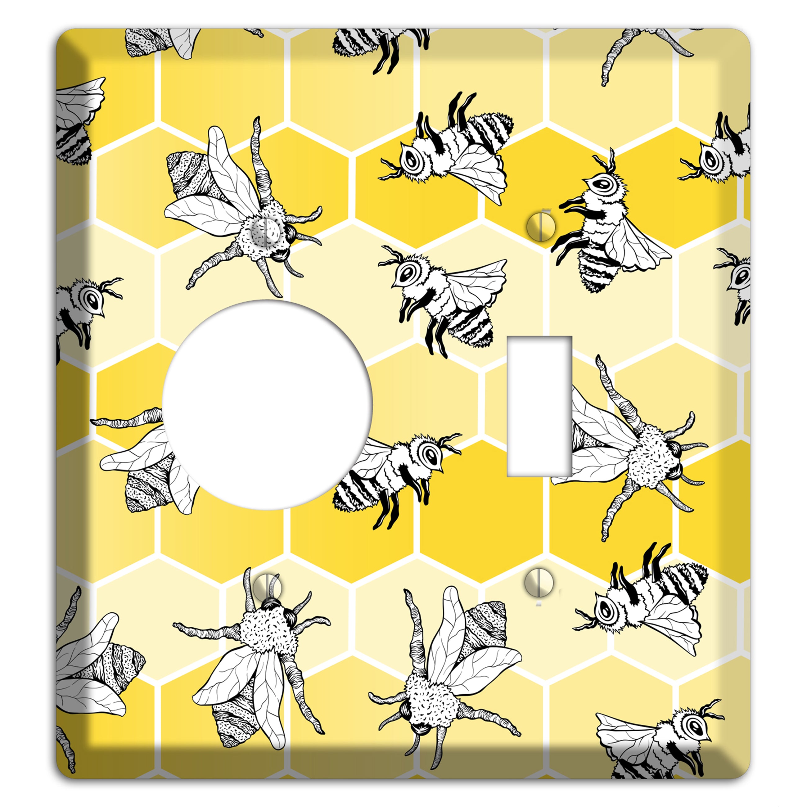 Hive Mind Scatter Receptacle / Toggle Wallplate