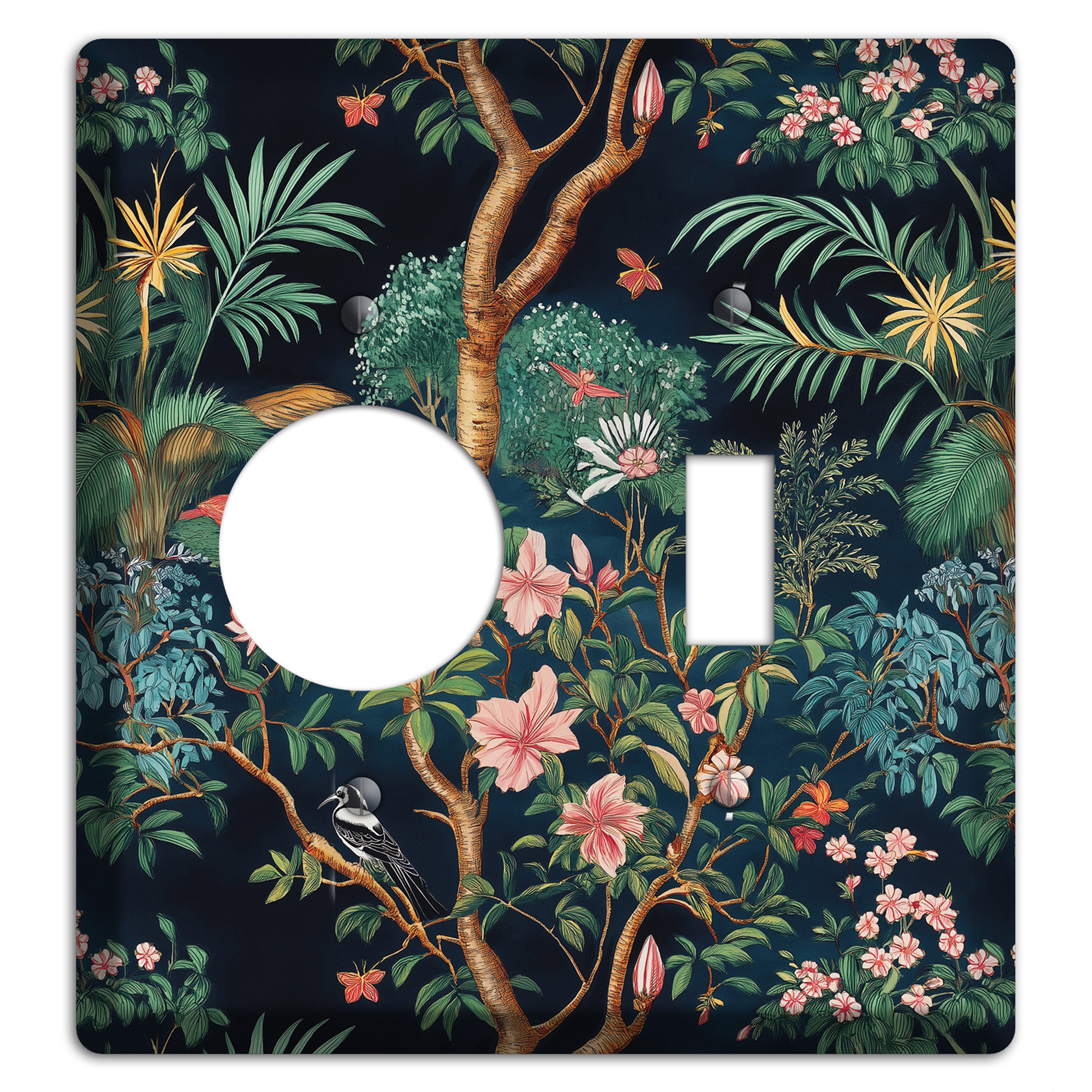 Jungle Nocturne Receptacle / Toggle Wallplate
