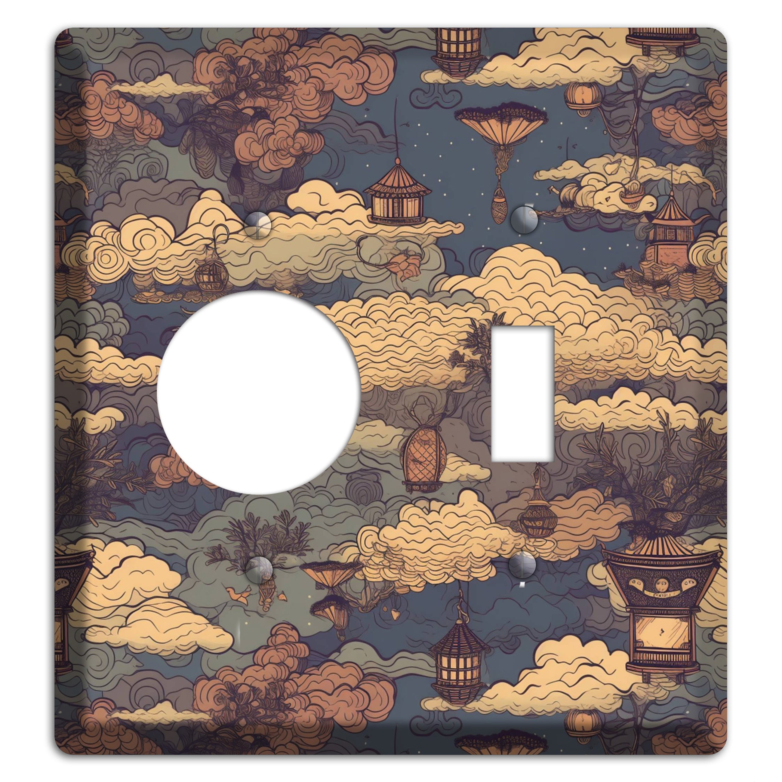 Lantern Sky Realm Receptacle / Toggle Wallplate