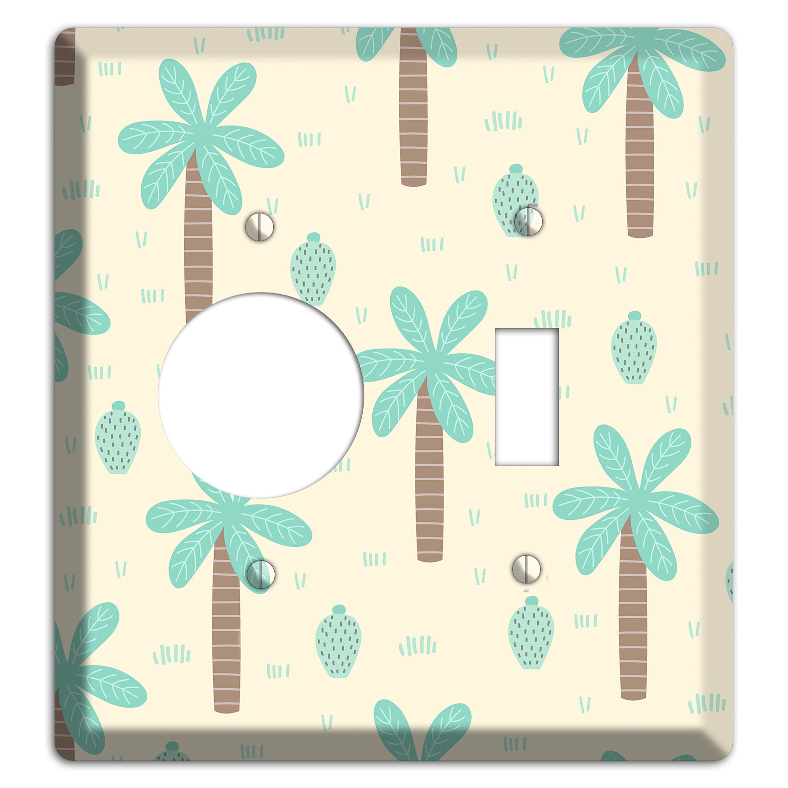 Dino Palmscape Receptacle / Toggle Wallplate