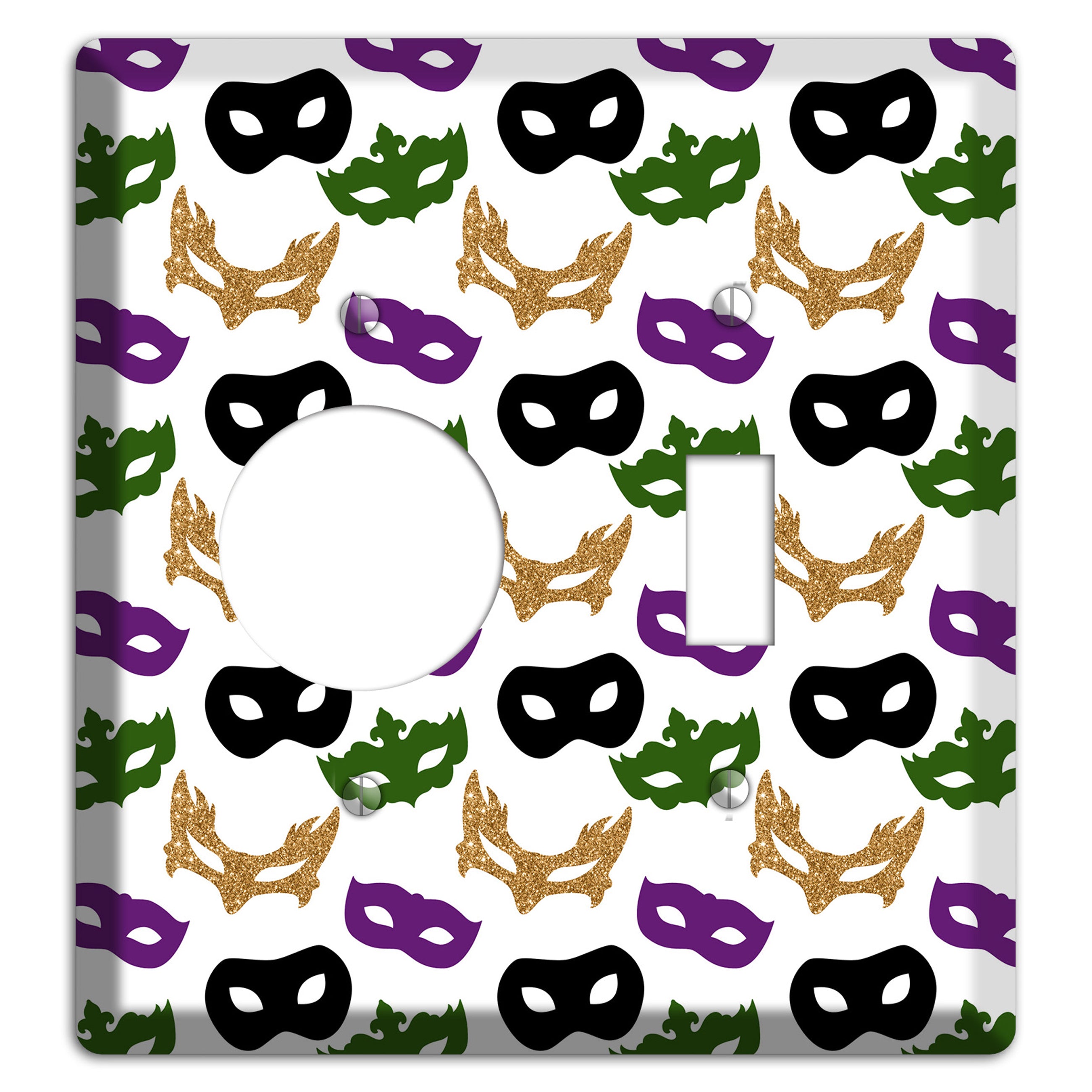 Masquerade Mosaic Receptacle / Toggle Wallplate