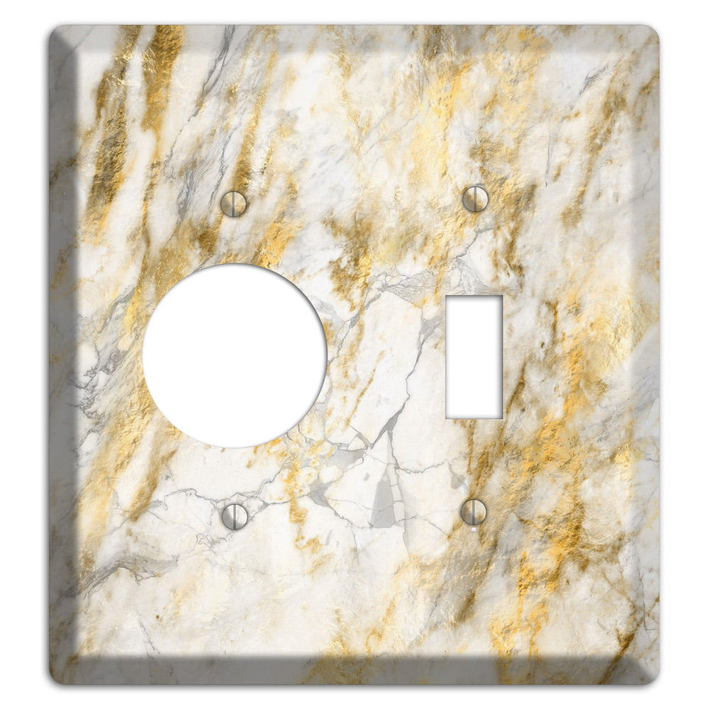 Marigold Marble Receptacle / Toggle Wallplate
