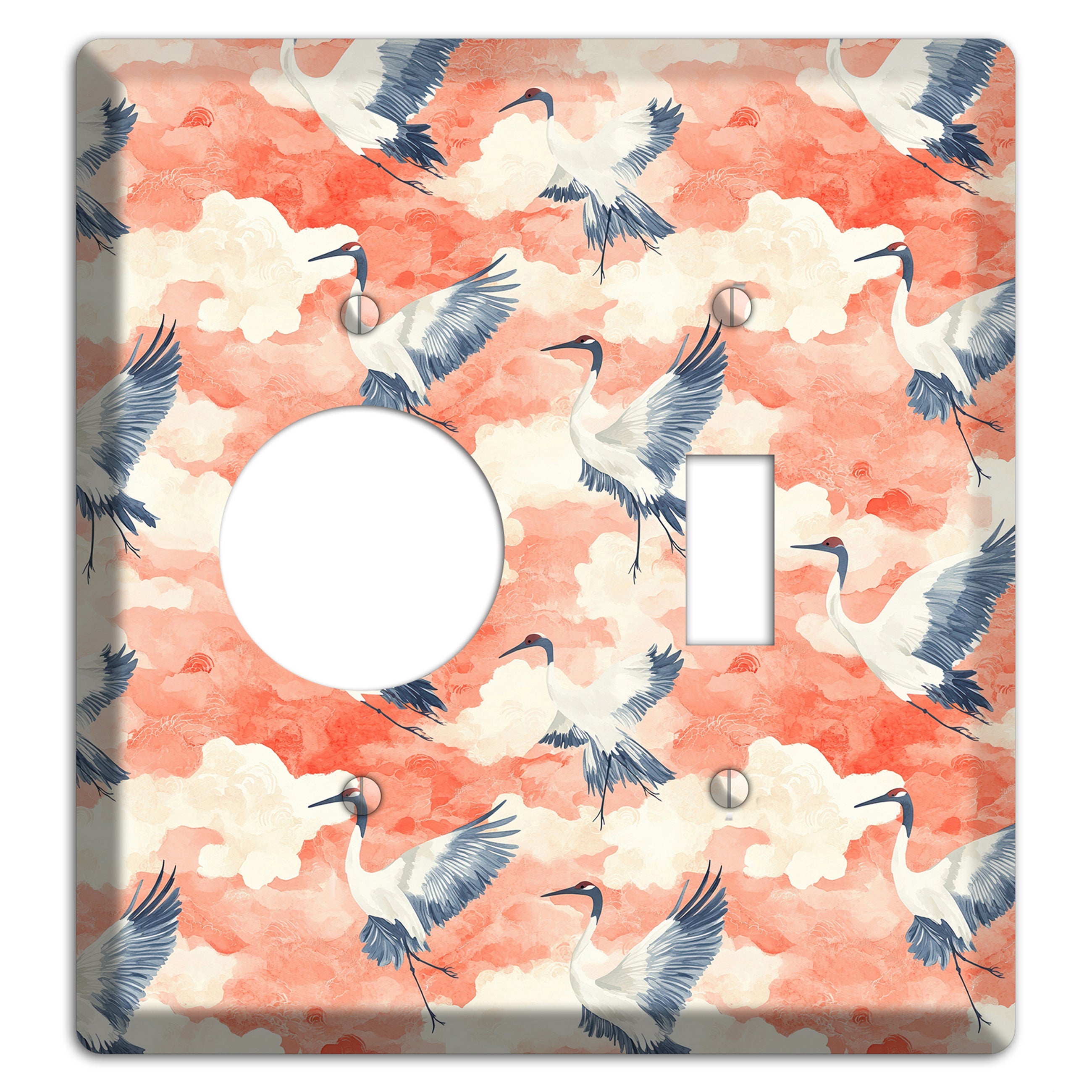 Coral Sky Migration Receptacle / Toggle Wallplate