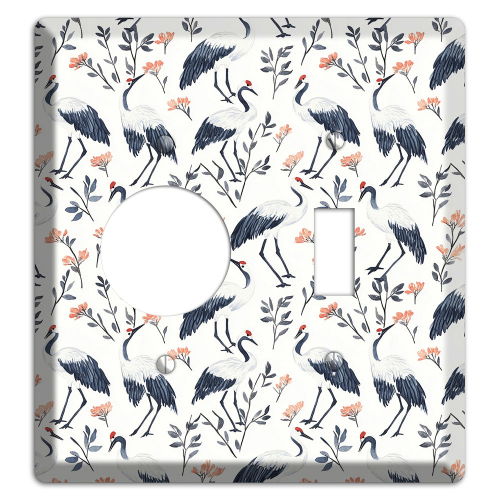 Slate & Coral Marsh Receptacle / Toggle Wallplate