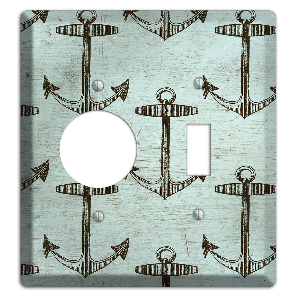 Anchored in Time Receptacle / Toggle Wallplate