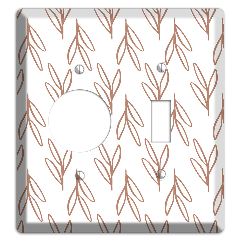Whisper & Stem Receptacle / Toggle Wallplate