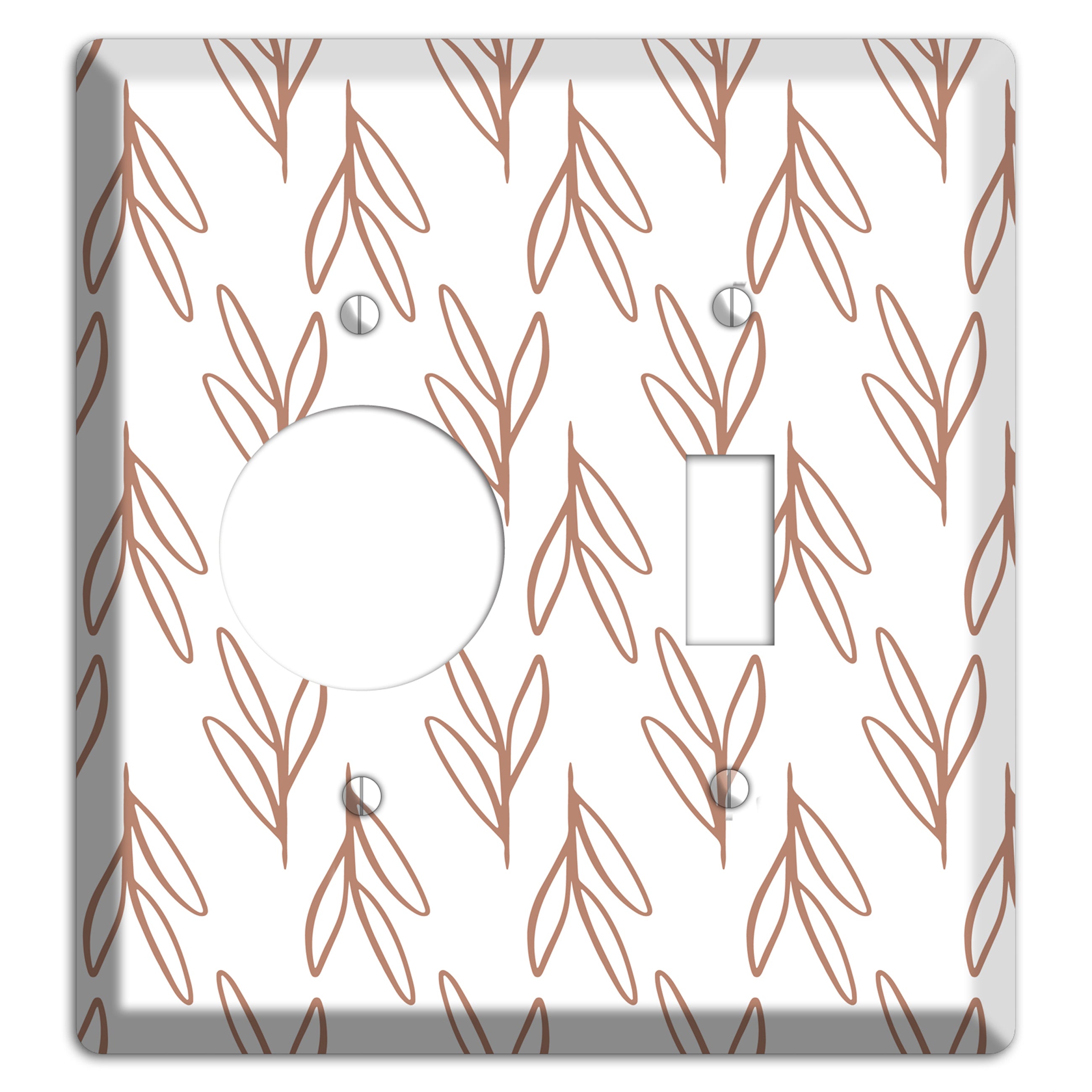 Whisper & Stem Receptacle / Toggle Wallplate