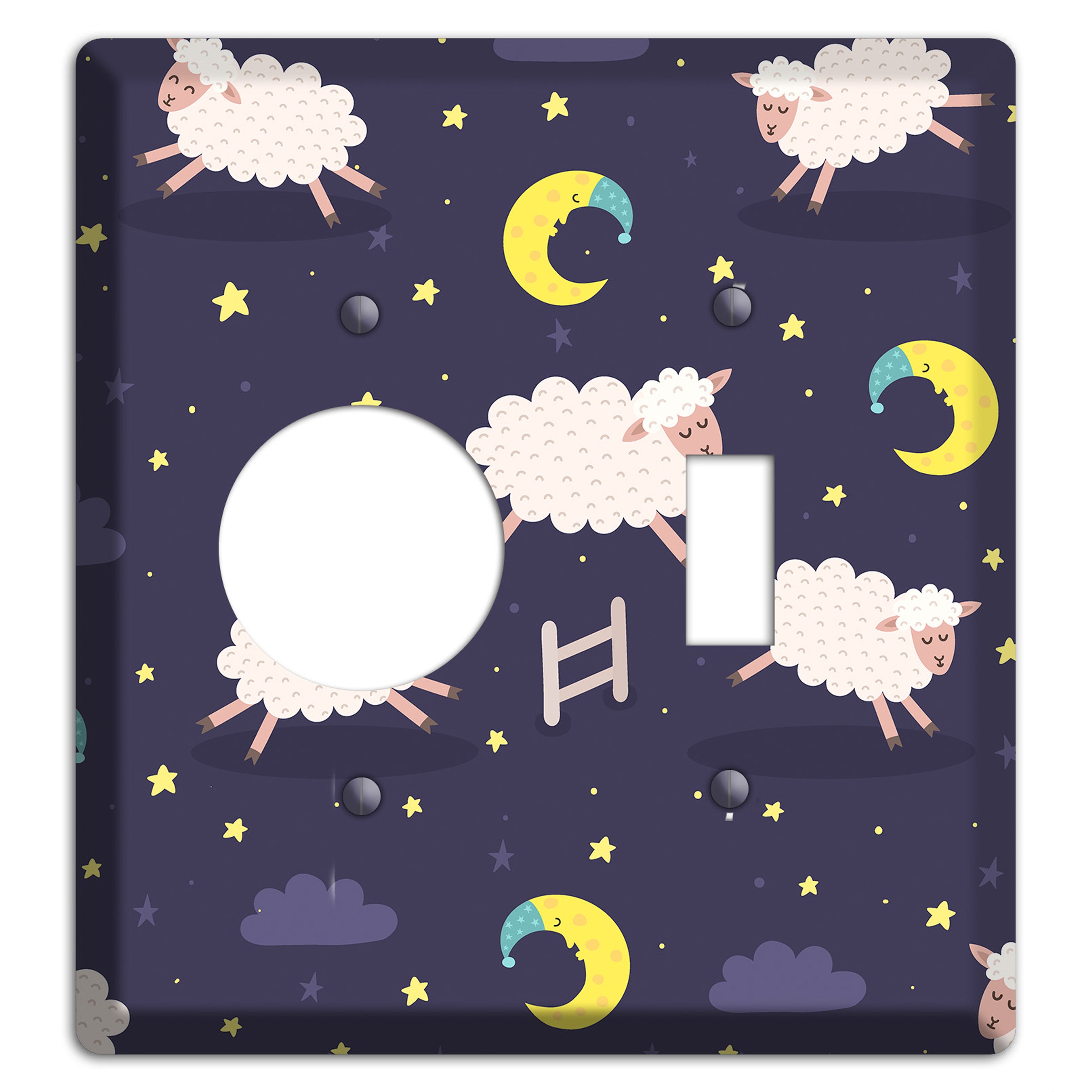 Counting Sheep Receptacle / Toggle Wallplate