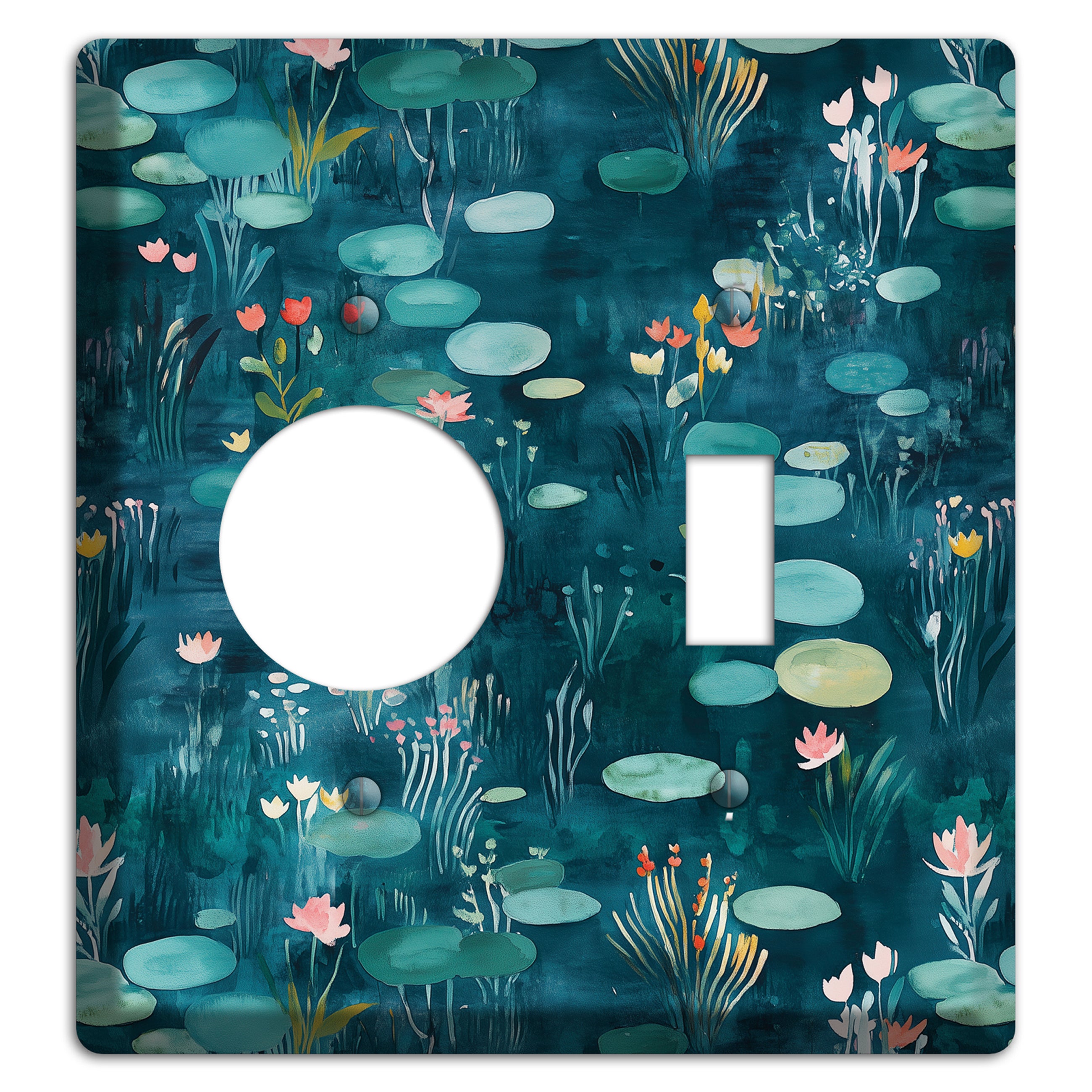 Lily Pond Reverie Receptacle / Toggle Wallplate